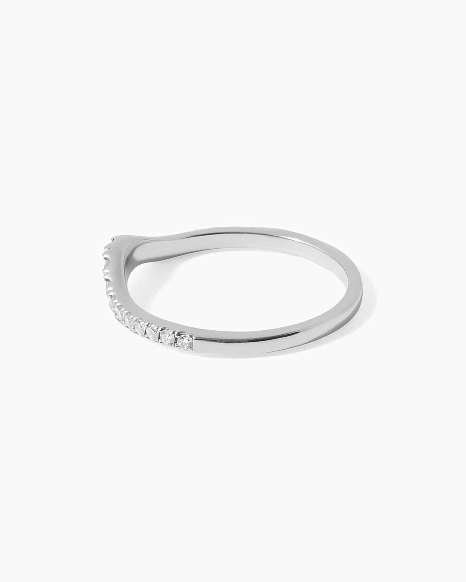 Platinum Pavé Diamond Nesting Ring