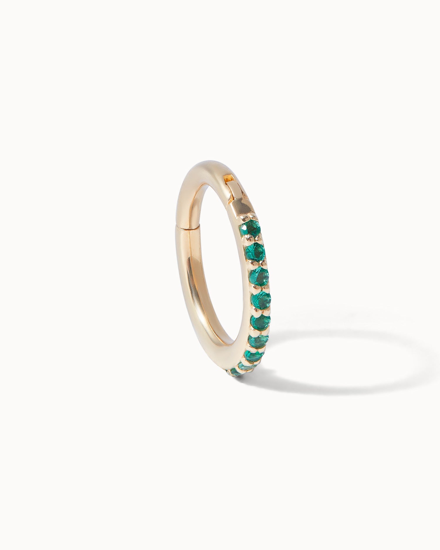 Piercing - 8mm Emerald Eternity Hoop