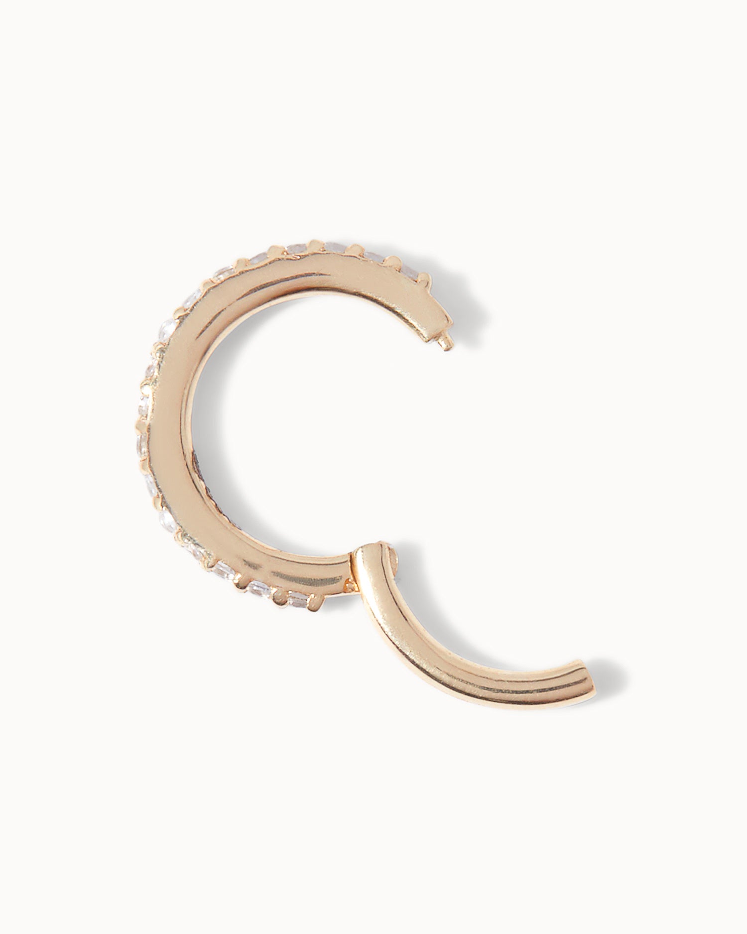 8mm White Topaz Eternity Hoop