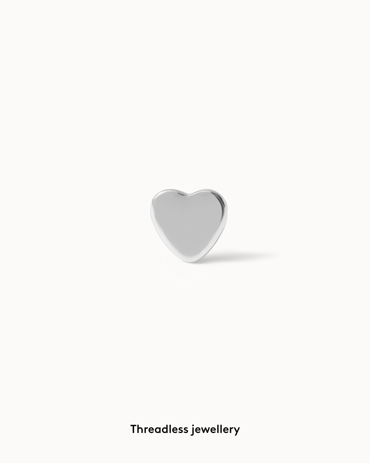 Heart Flat Back Stud