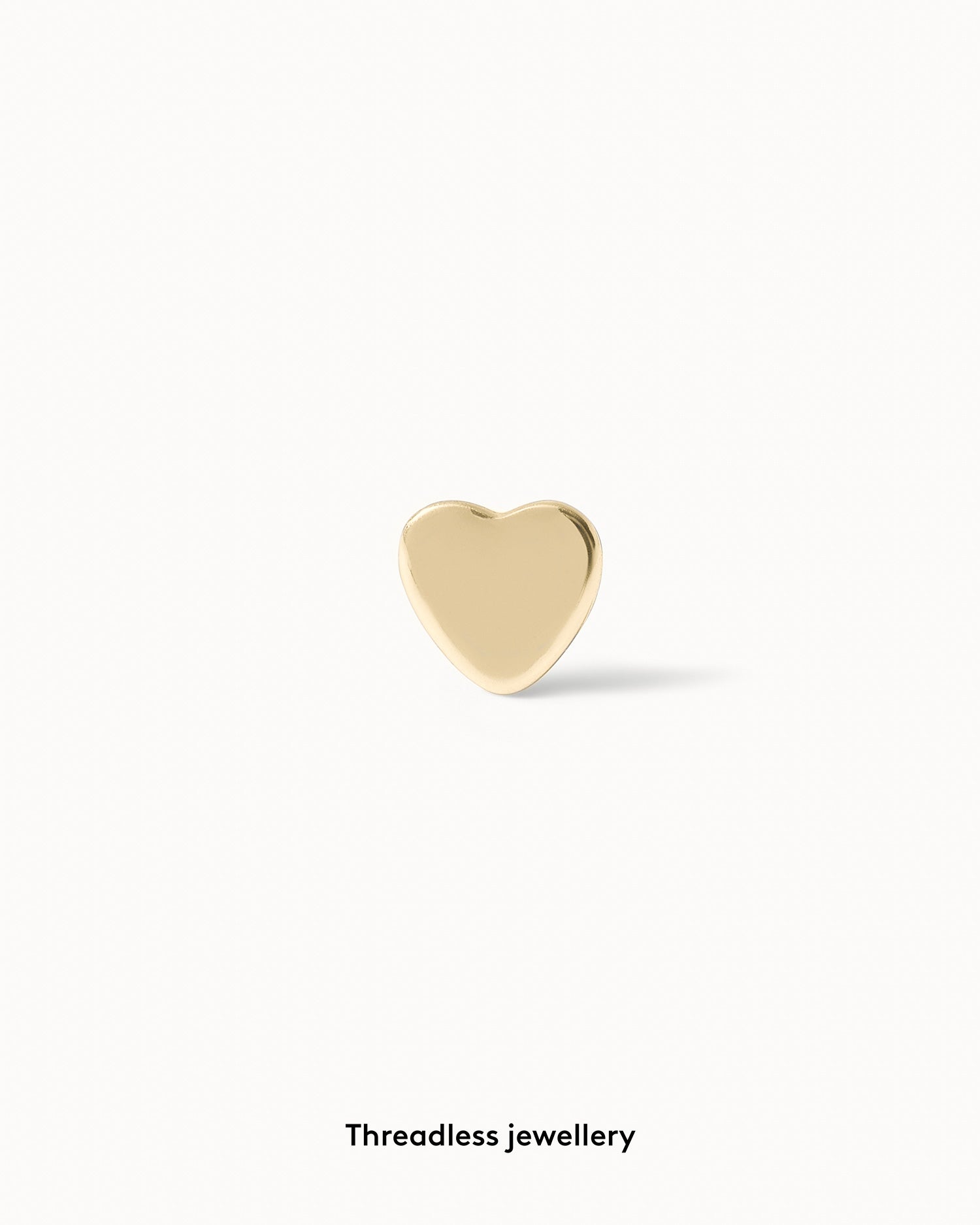 Heart Flat Back Stud