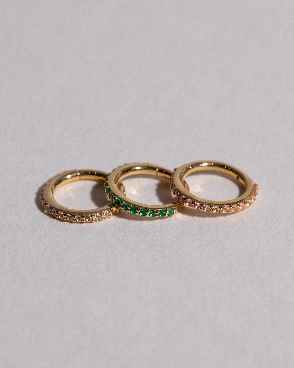 Piercing - 8mm Emerald Eternity Hoop