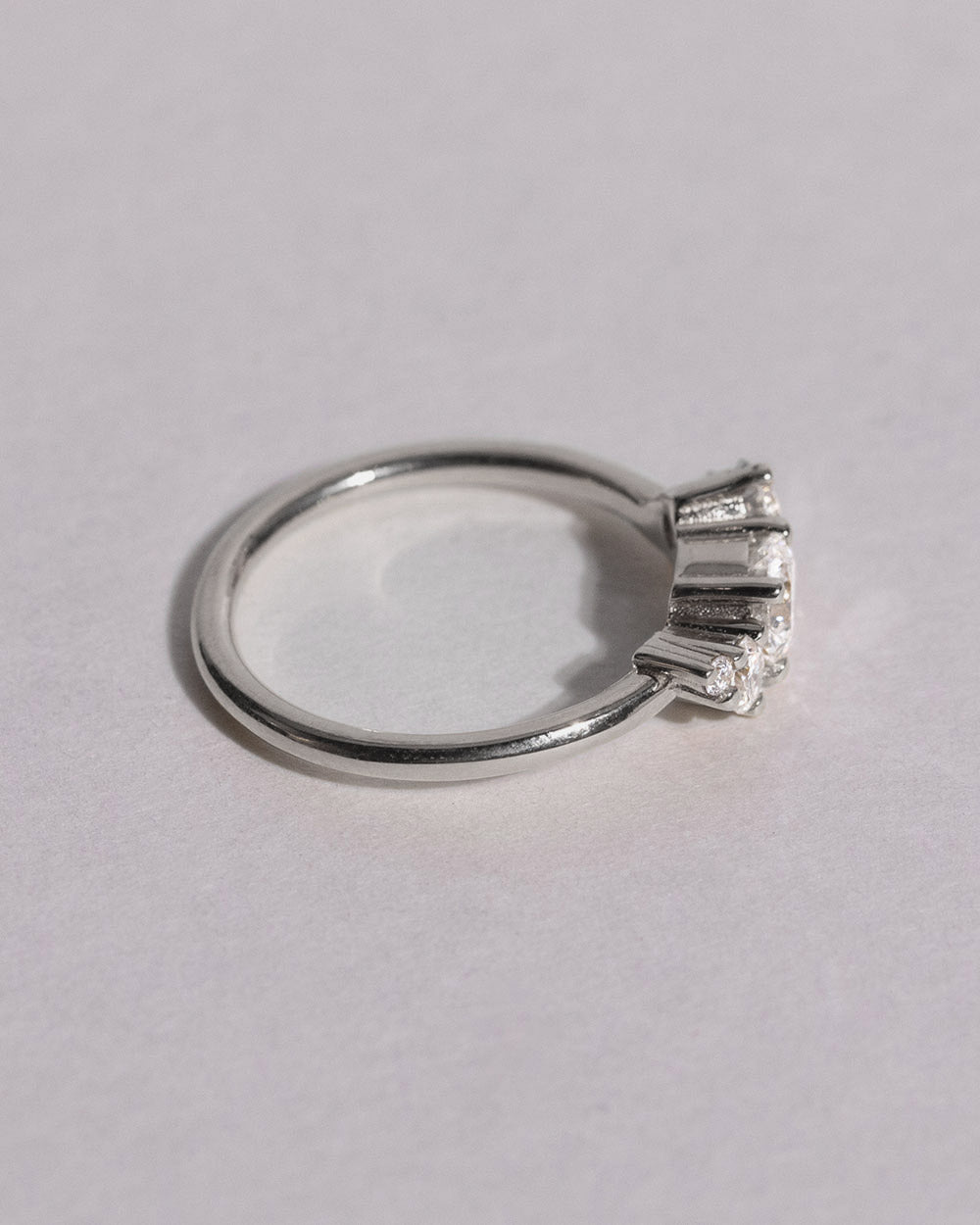 Platinum Lab Grown 0.5ct Diamond Cluster Ring