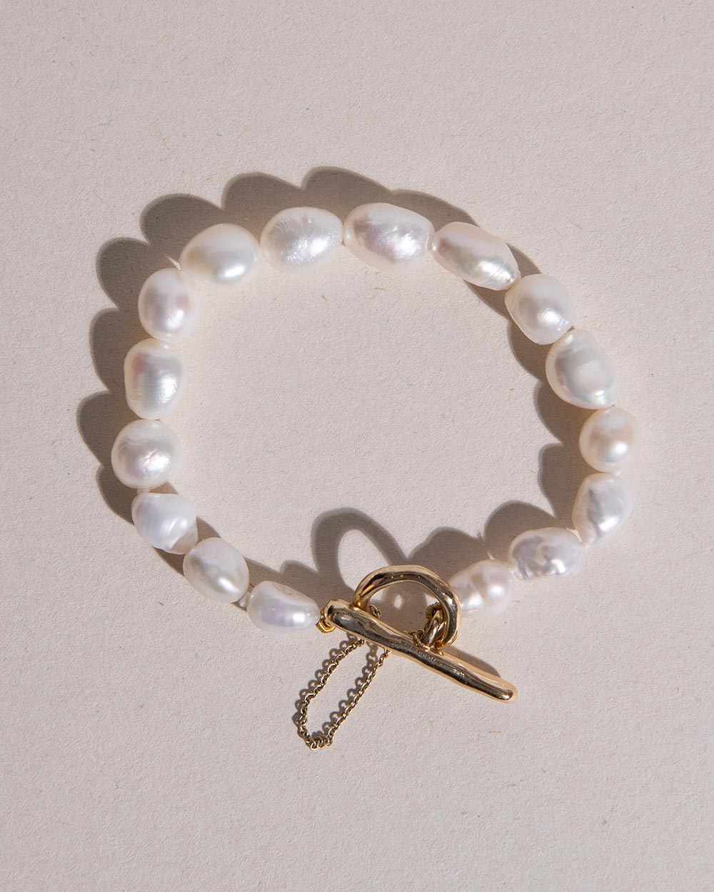 Baroque Pearl T-Bar Bracelet
