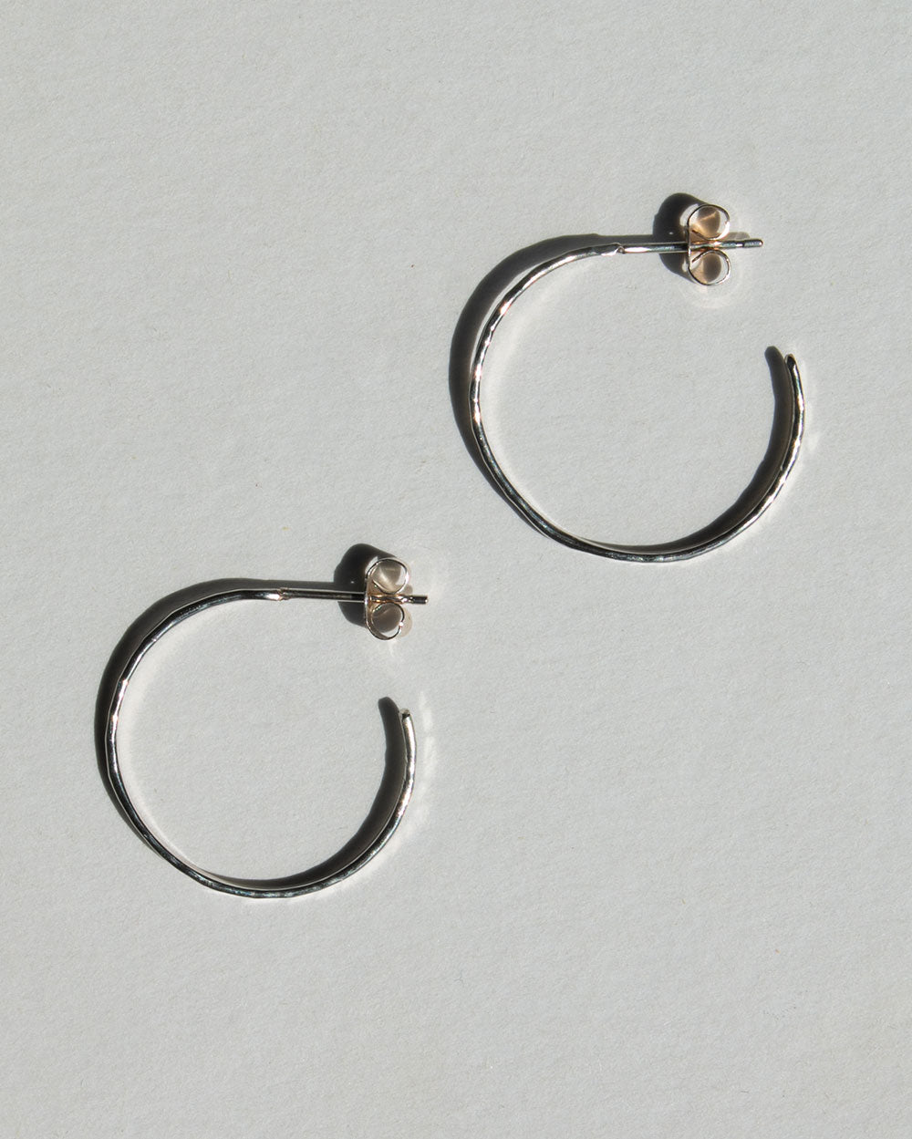 Hammered Hoop Earrings
