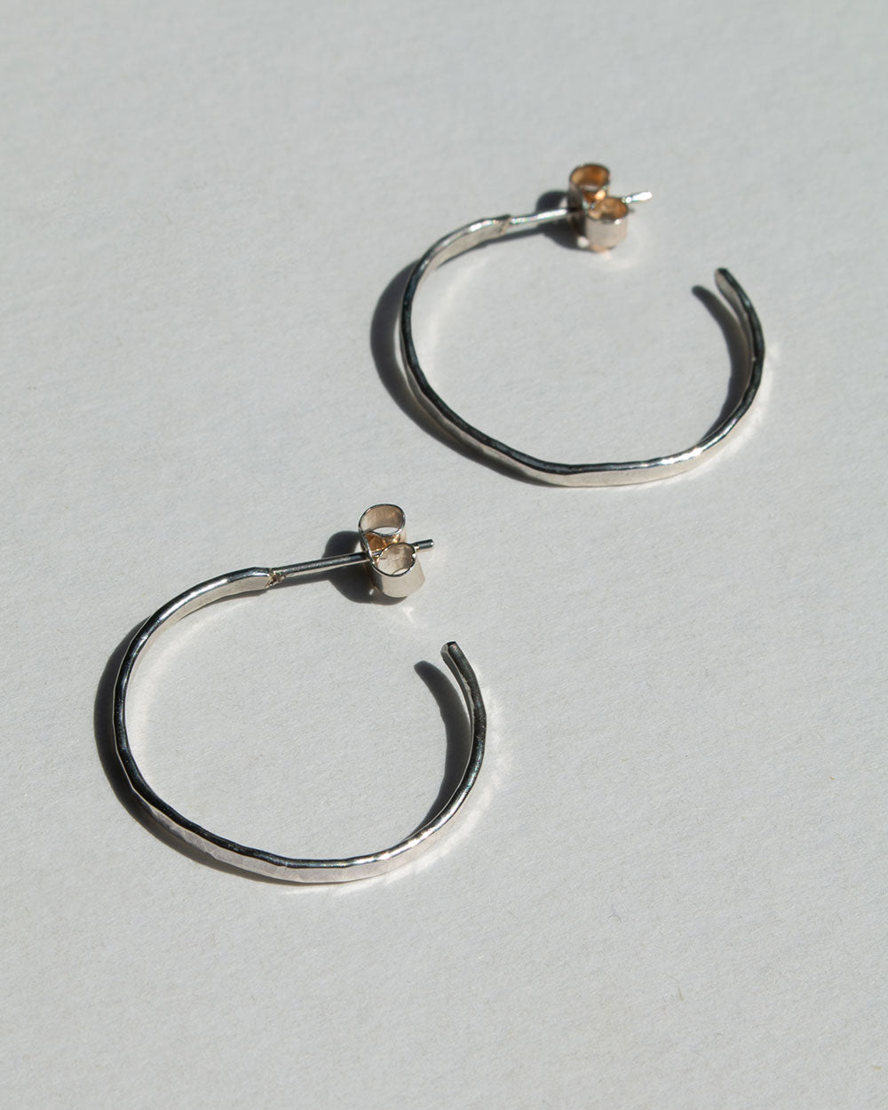 Hammered Hoop Earrings
