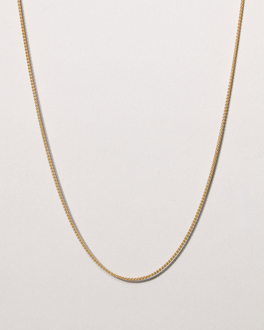 Solid Gold Spiga Chain Necklace