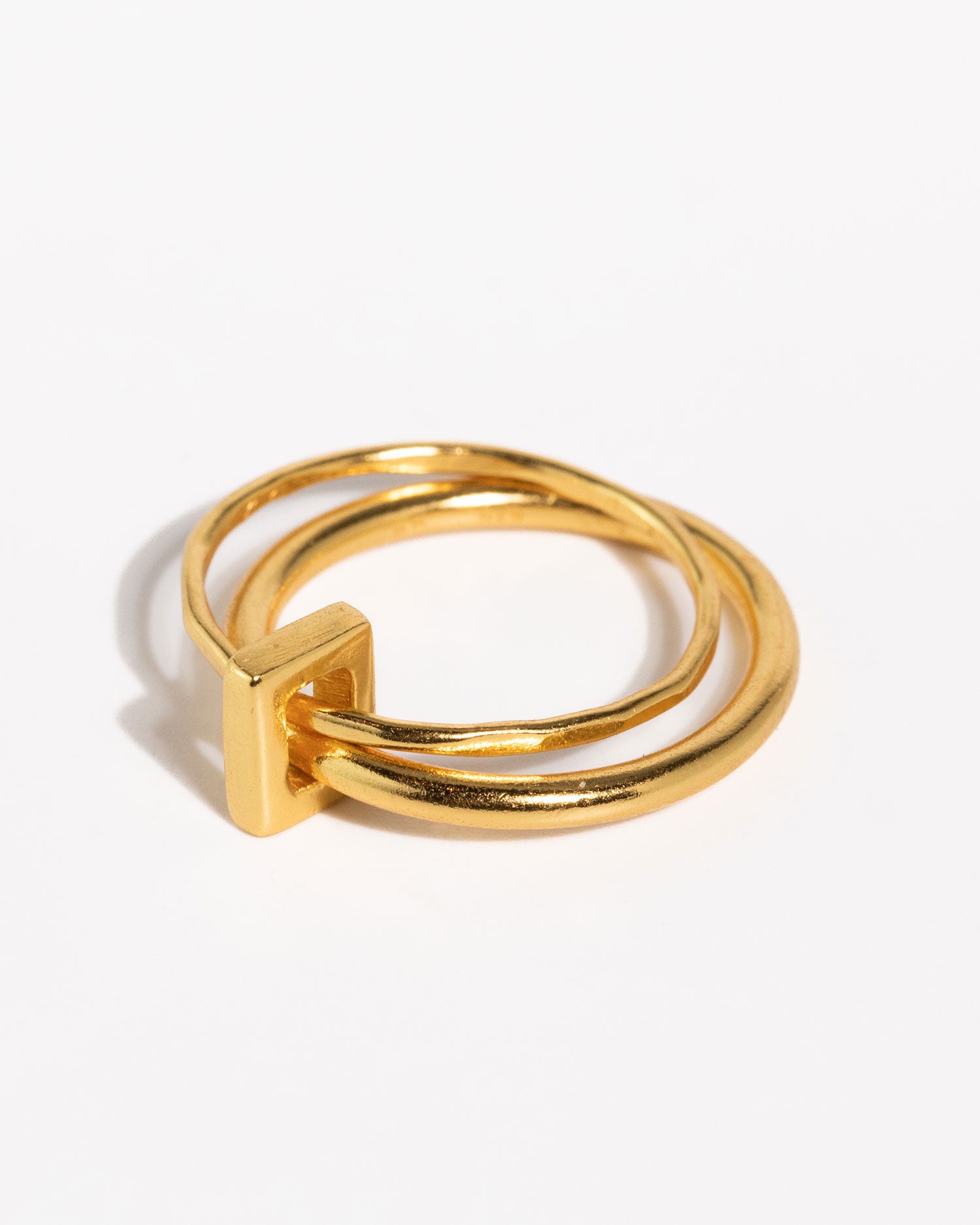 Square Link Stacking Ring