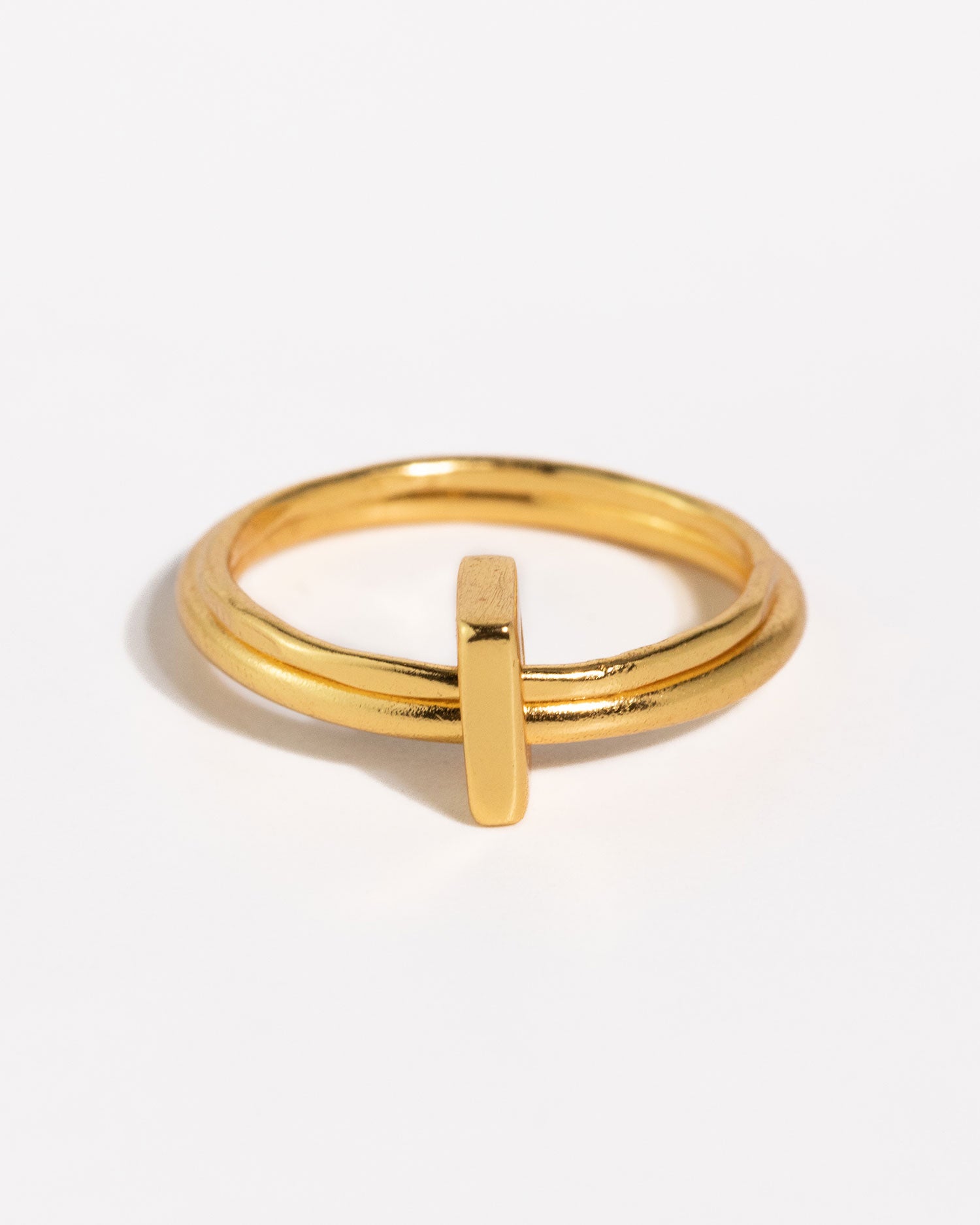 Square Link Stacking Ring