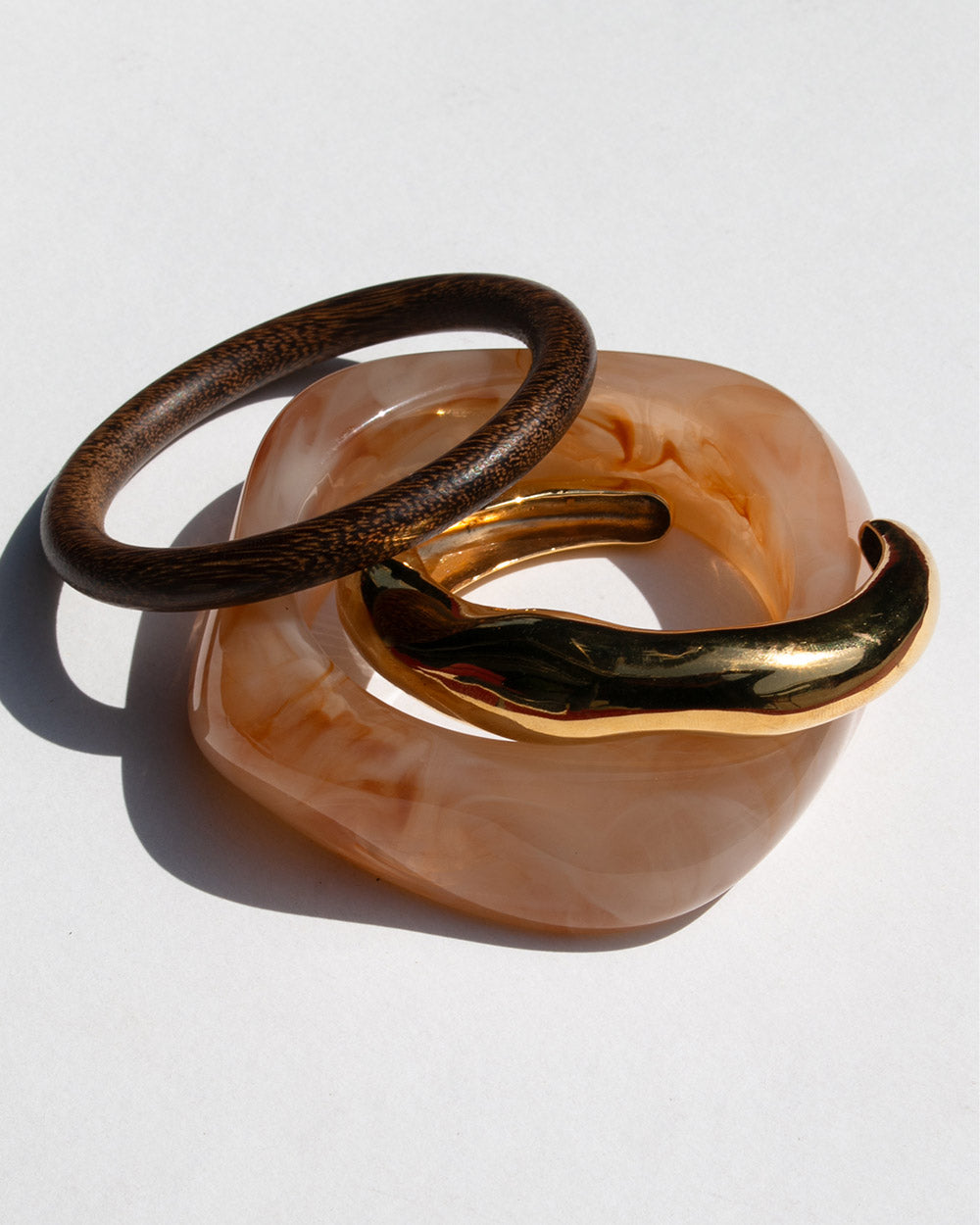 Bronze Bangle Stack