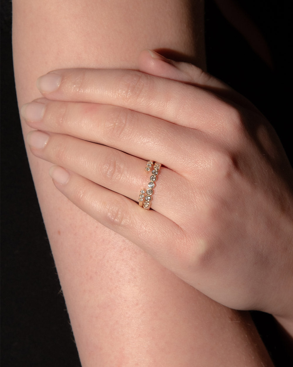 Diamond Trio Open Ring