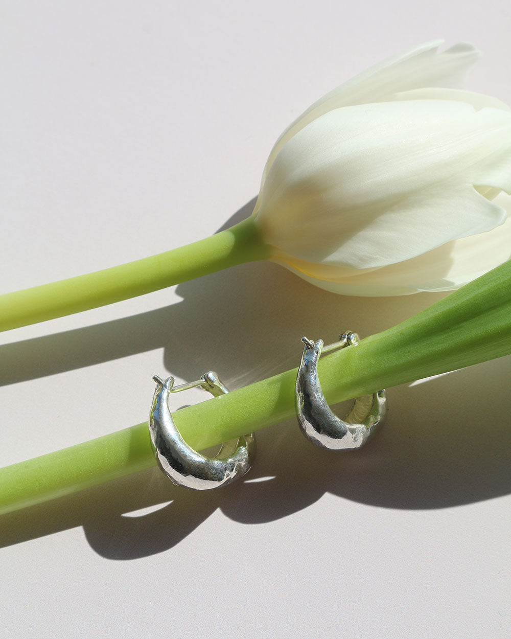 Molten Hoop Earrings