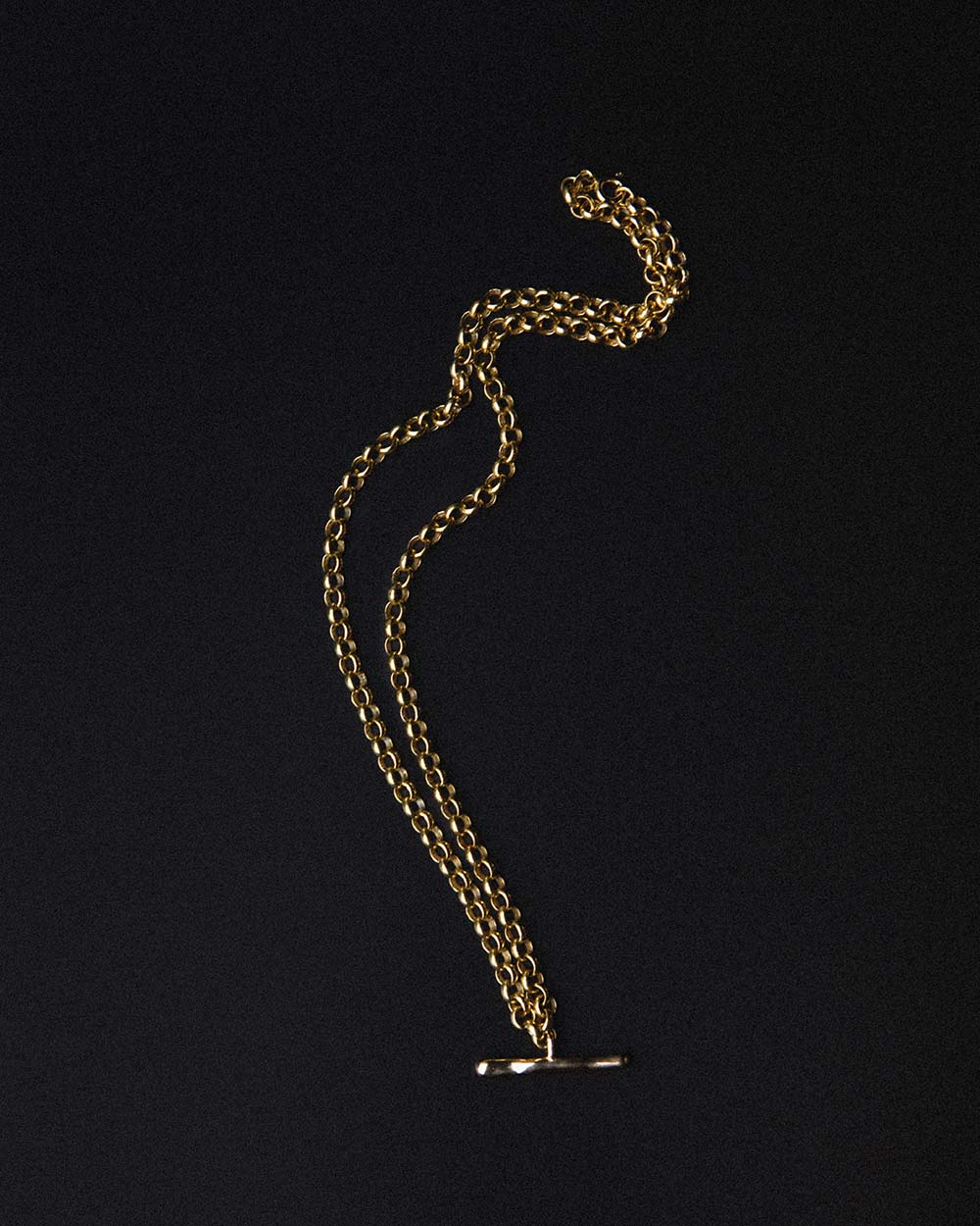 T-Bar Belcher Chain Necklace and Bracelet Set