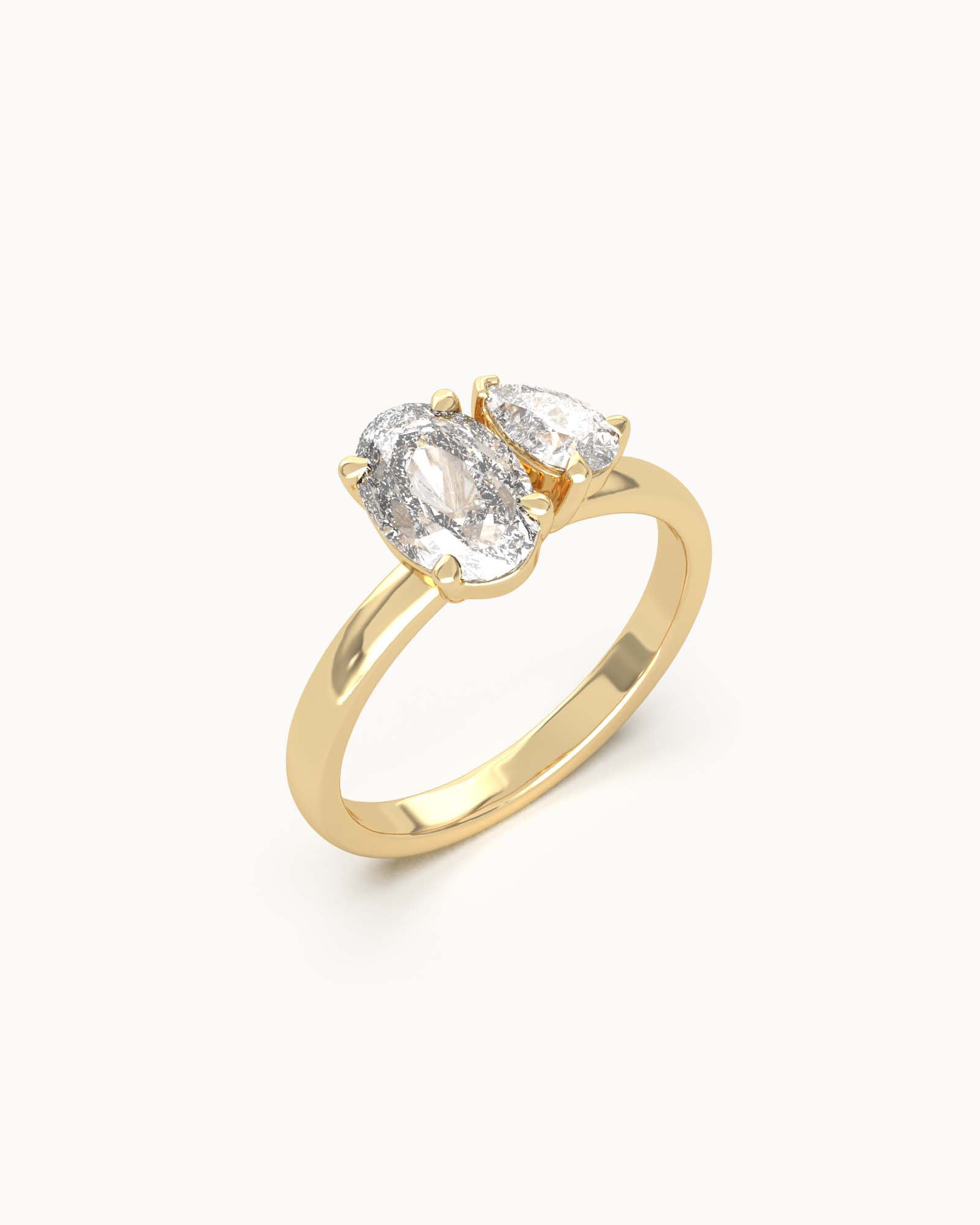 Lab Grown Diamond Toi et Moi Ring