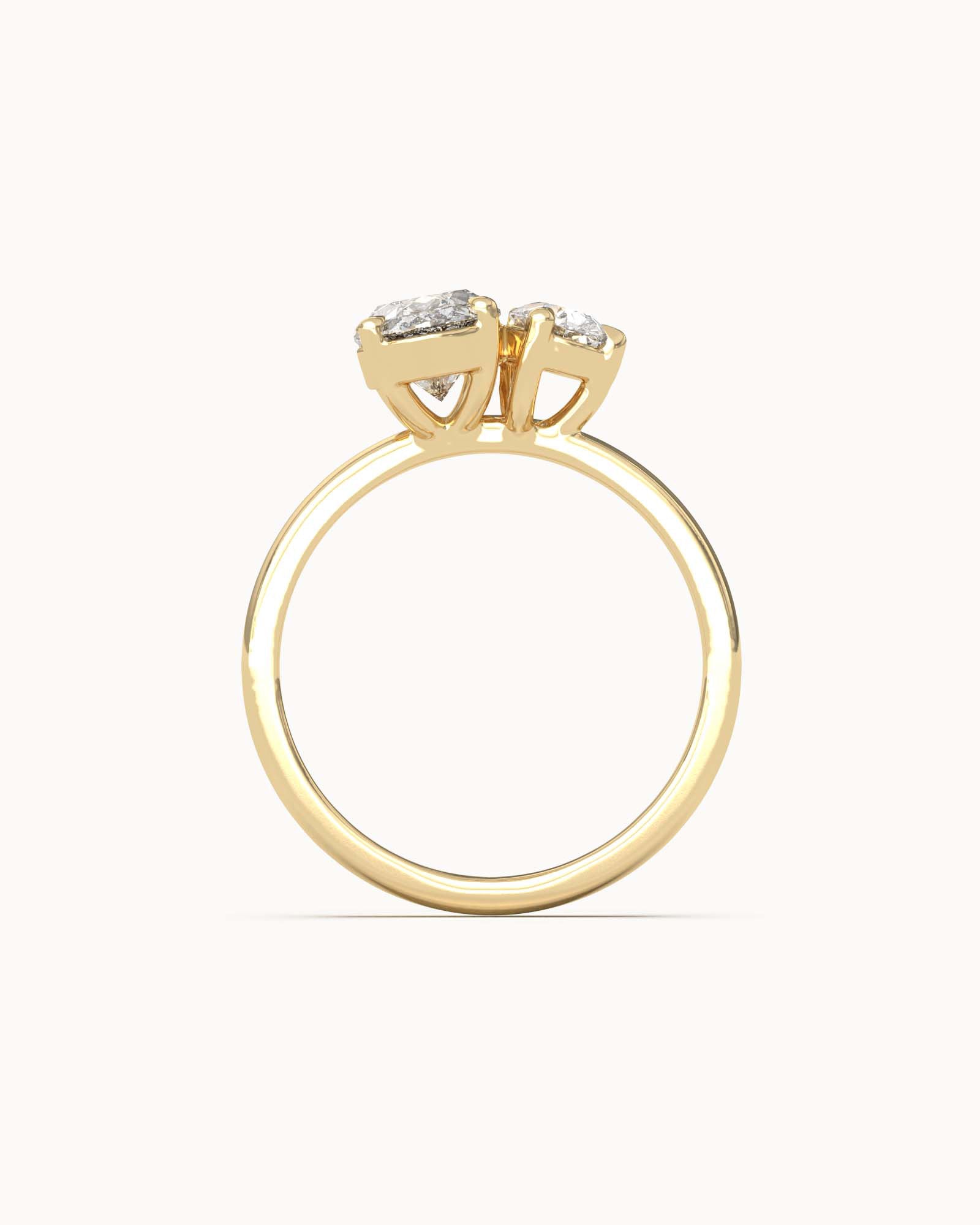 Lab Grown Diamond Toi et Moi Ring