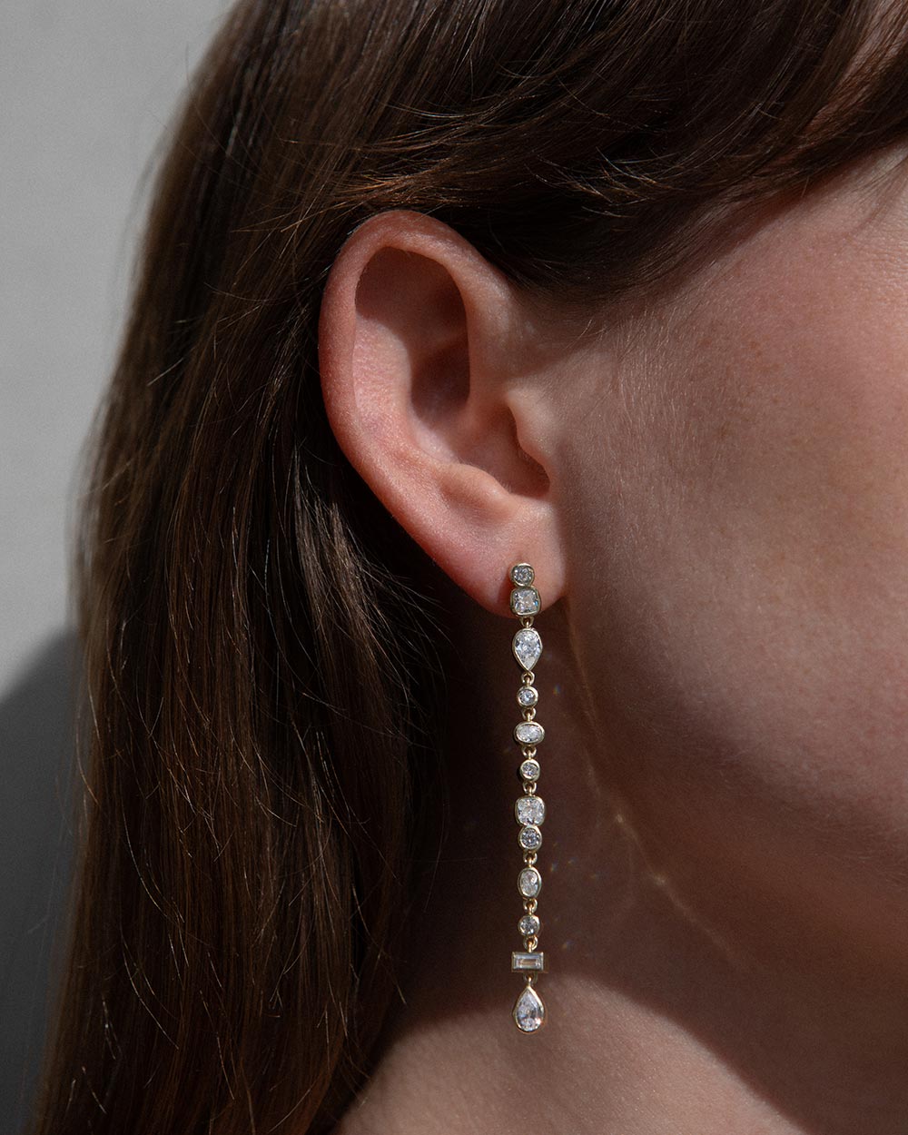 Vega Diamond Drop Earrings