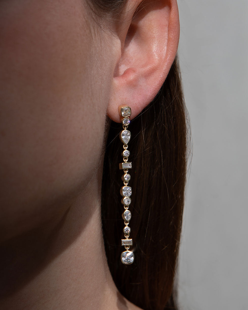 Vega Diamond Drop Earrings