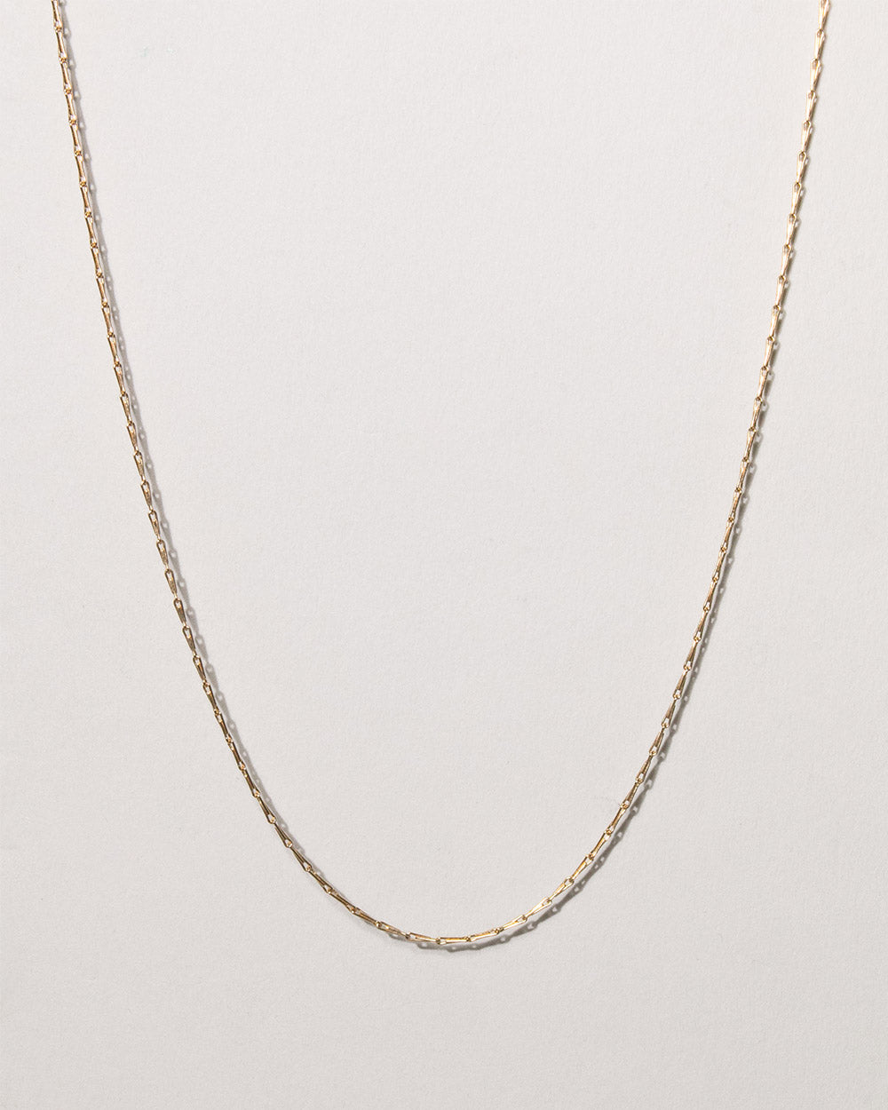 Solid Gold Wheat Chain Necklace