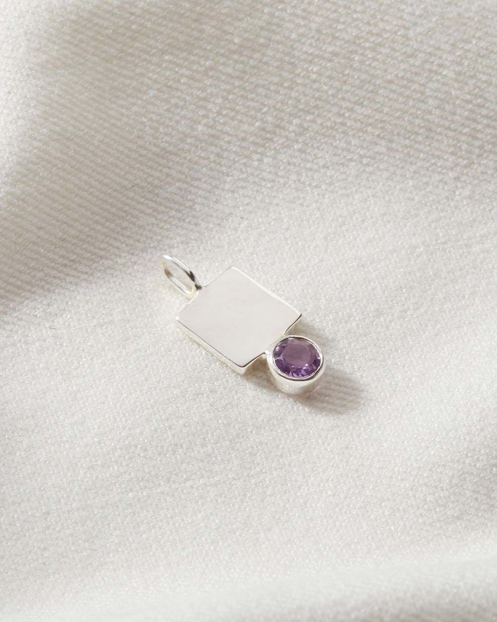 Amethyst February Birthstone Charm