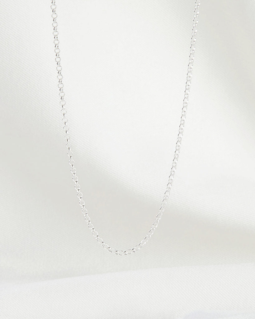925 Recycled Sterling Silver Simple Chain Choker handmade in London by Maya Magal luxury jewellery brand