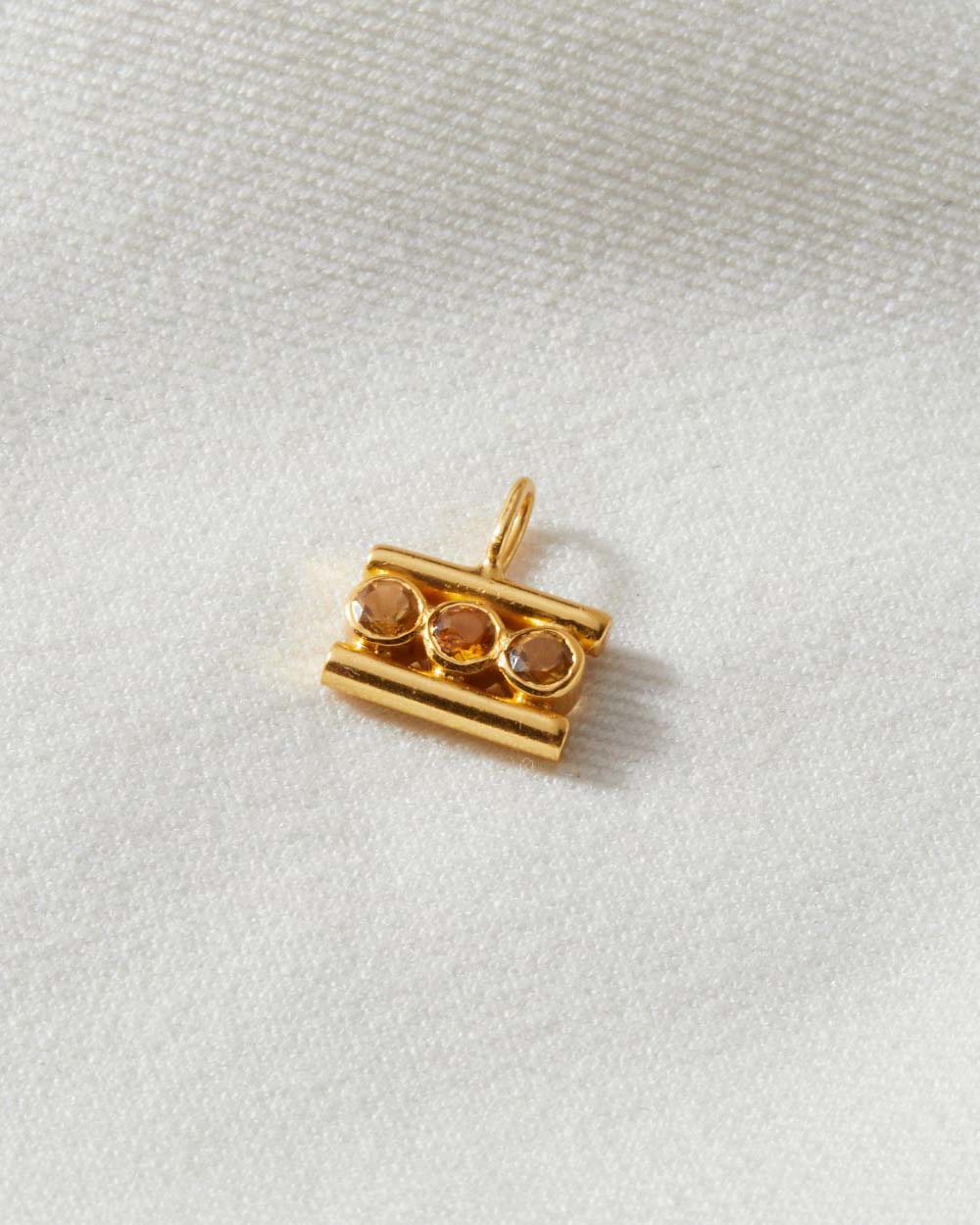 Citrine November Birthstone Charm