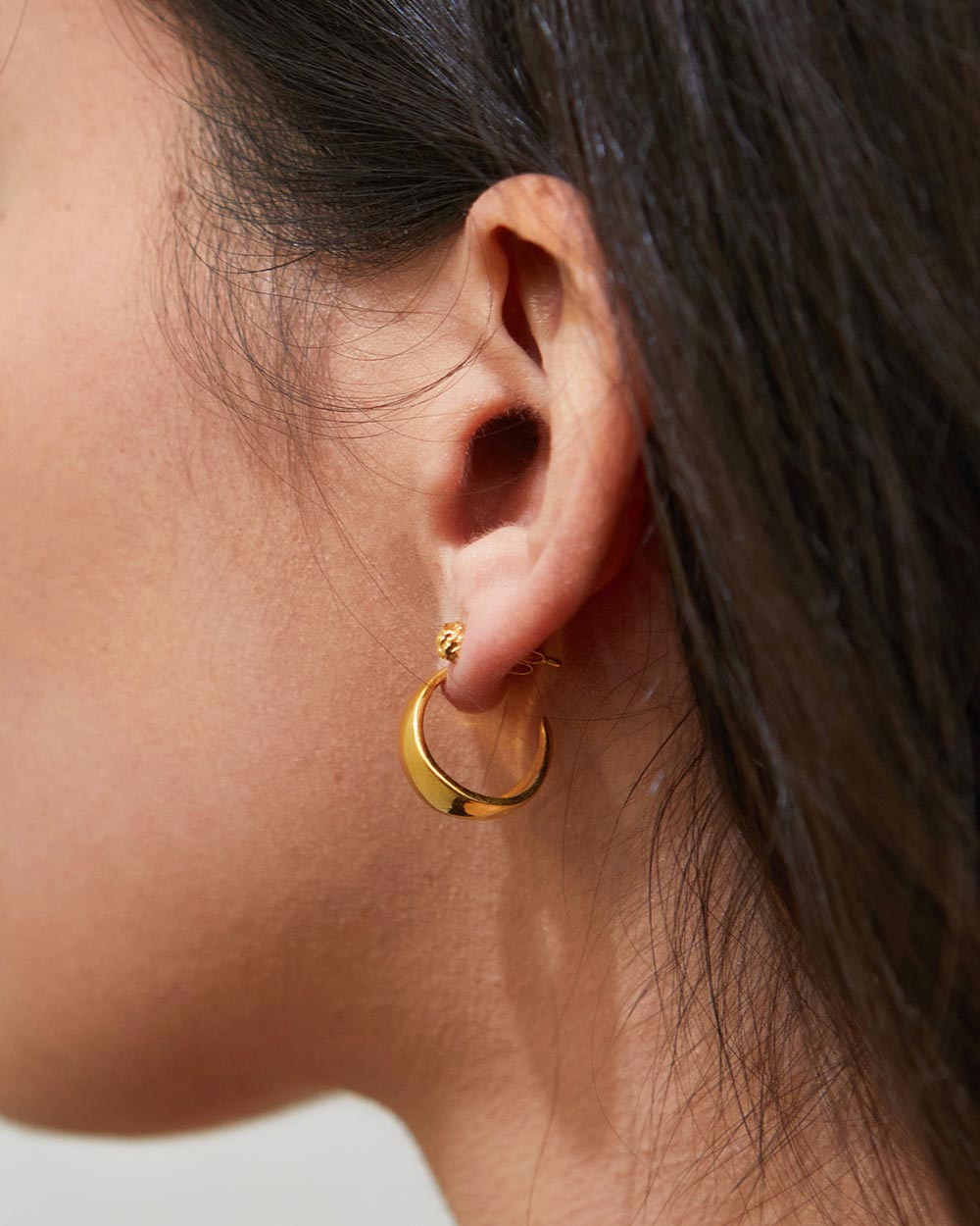 Dome Hoop Earrings