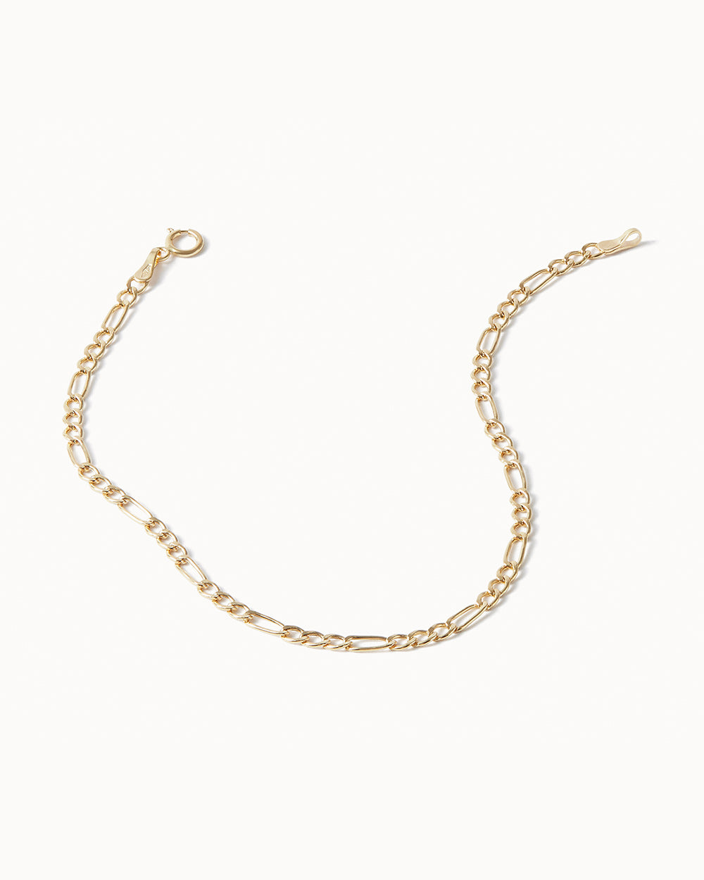 Solid Gold Figaro Bracelet