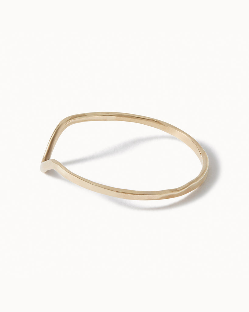 9ct Solid Gold Susannah Ring handmade in London by Maya Magal contemporary jewellery brand