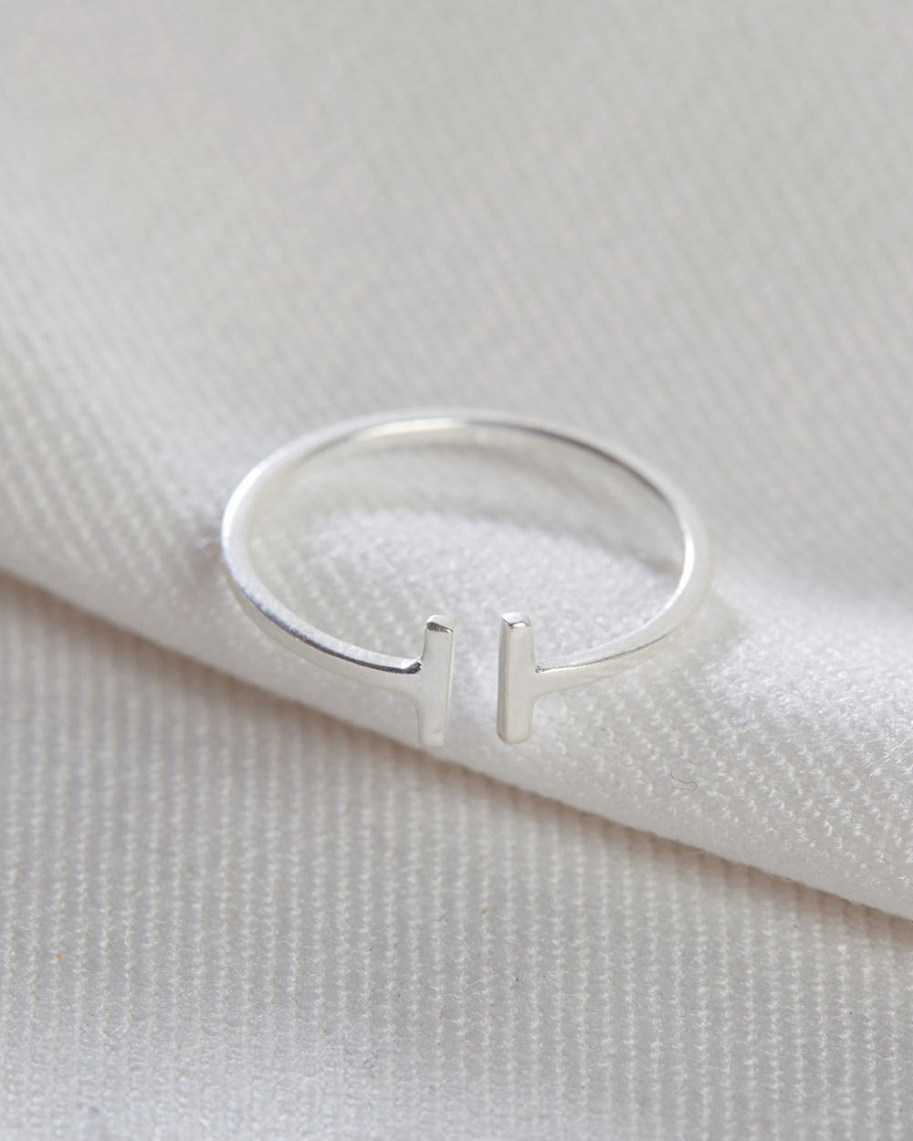 Silver Midi Finger Stacking Ring – Maya Magal London