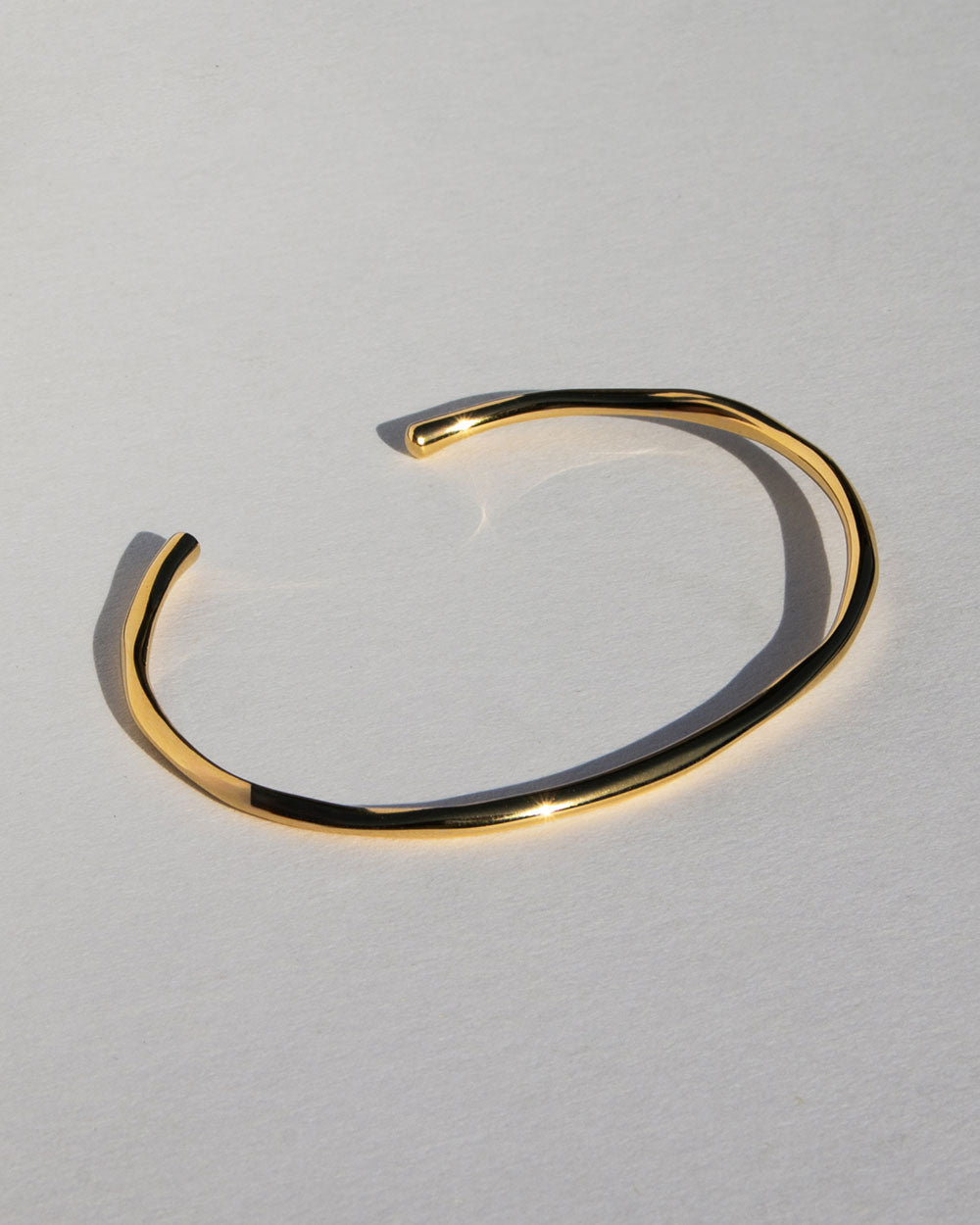 Solid Gold Lava Bangle