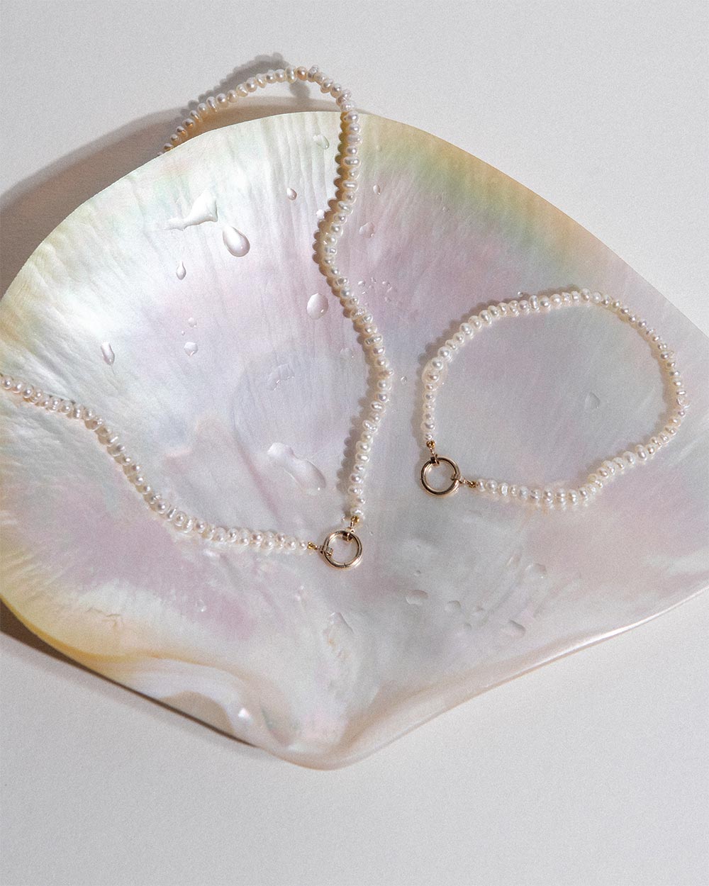 Milos Pearl Beaded Charm Necklace