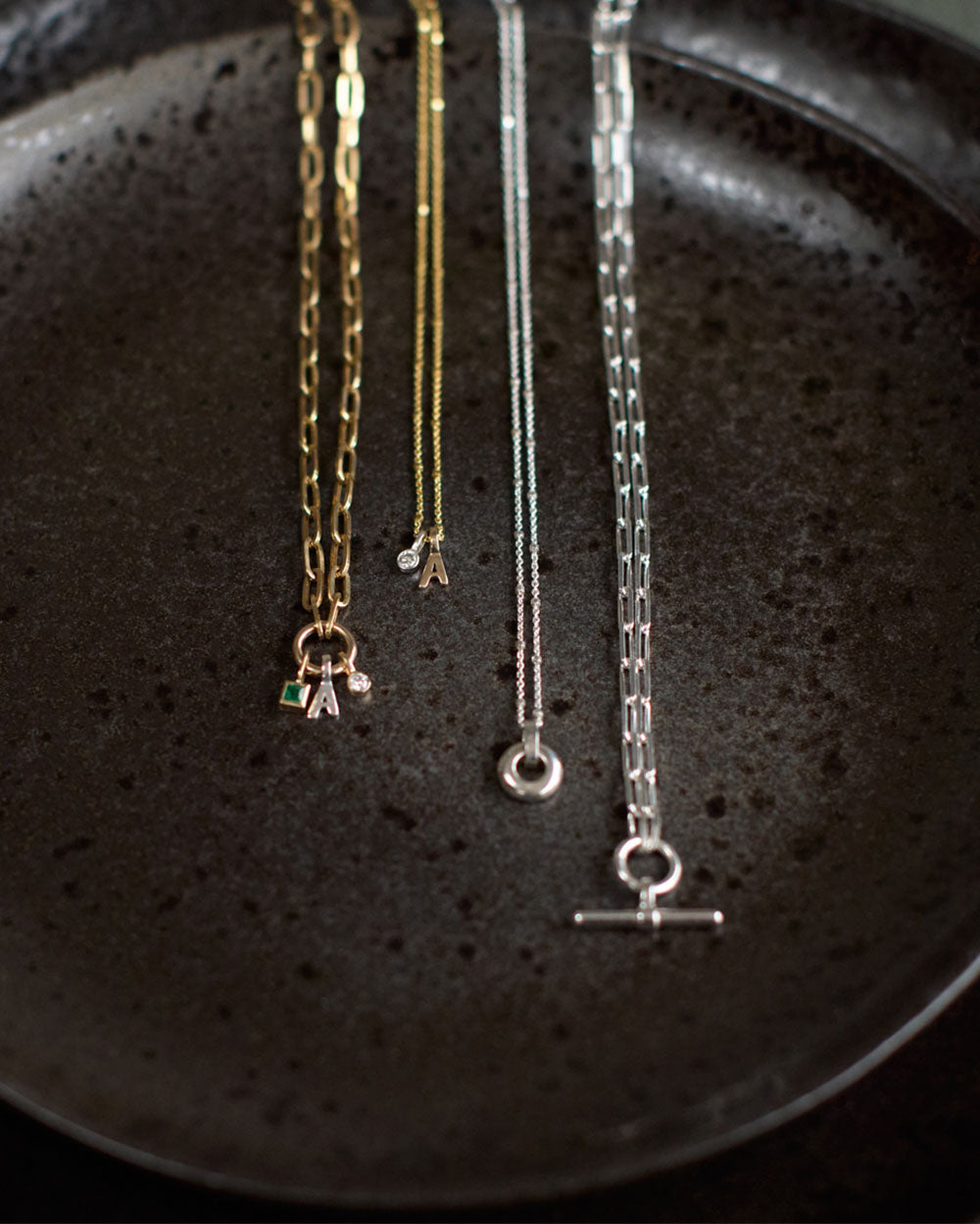 Paper Chain Charm Necklace