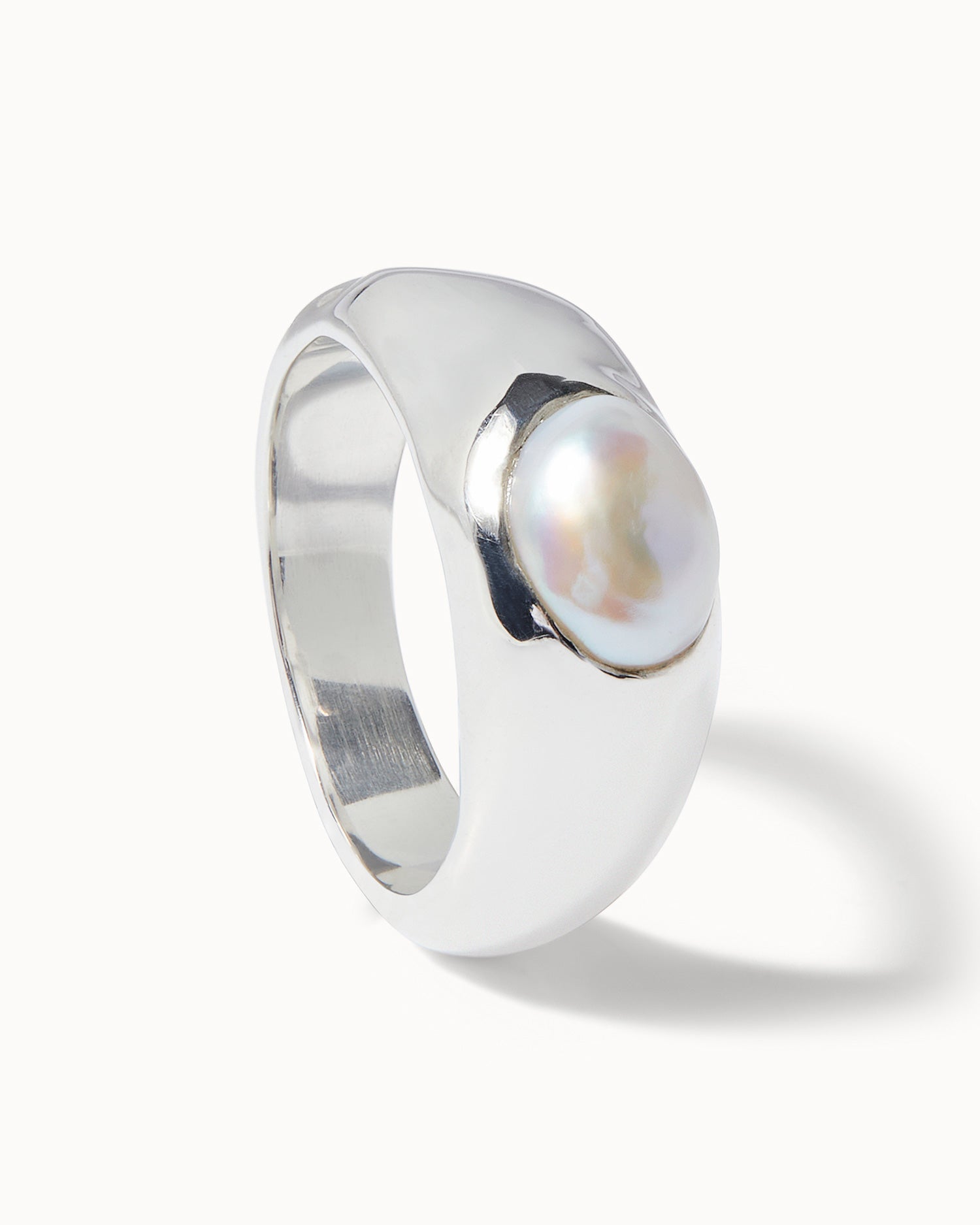 Mens pearl ring on sale designs