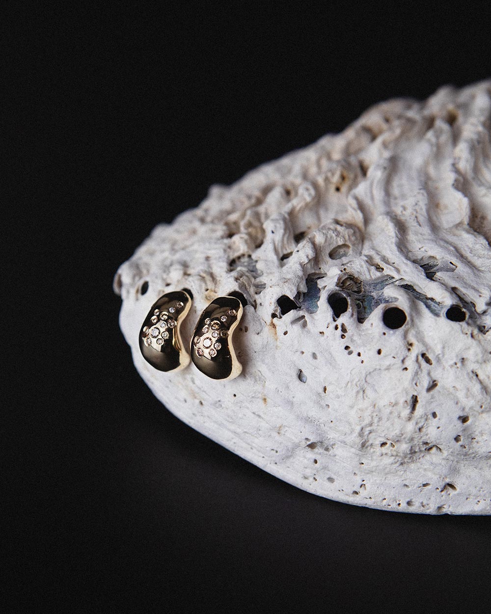 Celestial Diamond Huggie Hoop Earrings