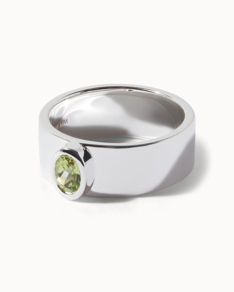 maya magal london sterling silver and peridot ring
