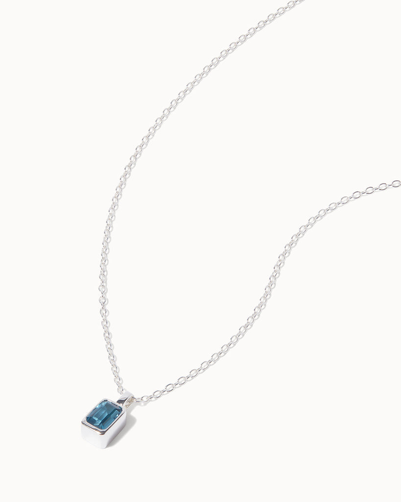 chroma collection london blue topaz and silver necklace