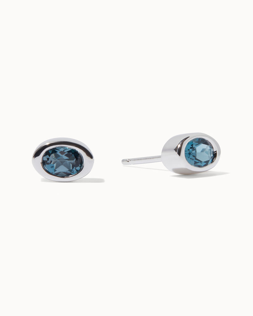 chroma collection london blue topaz and sterling silver earrings by maya magal london