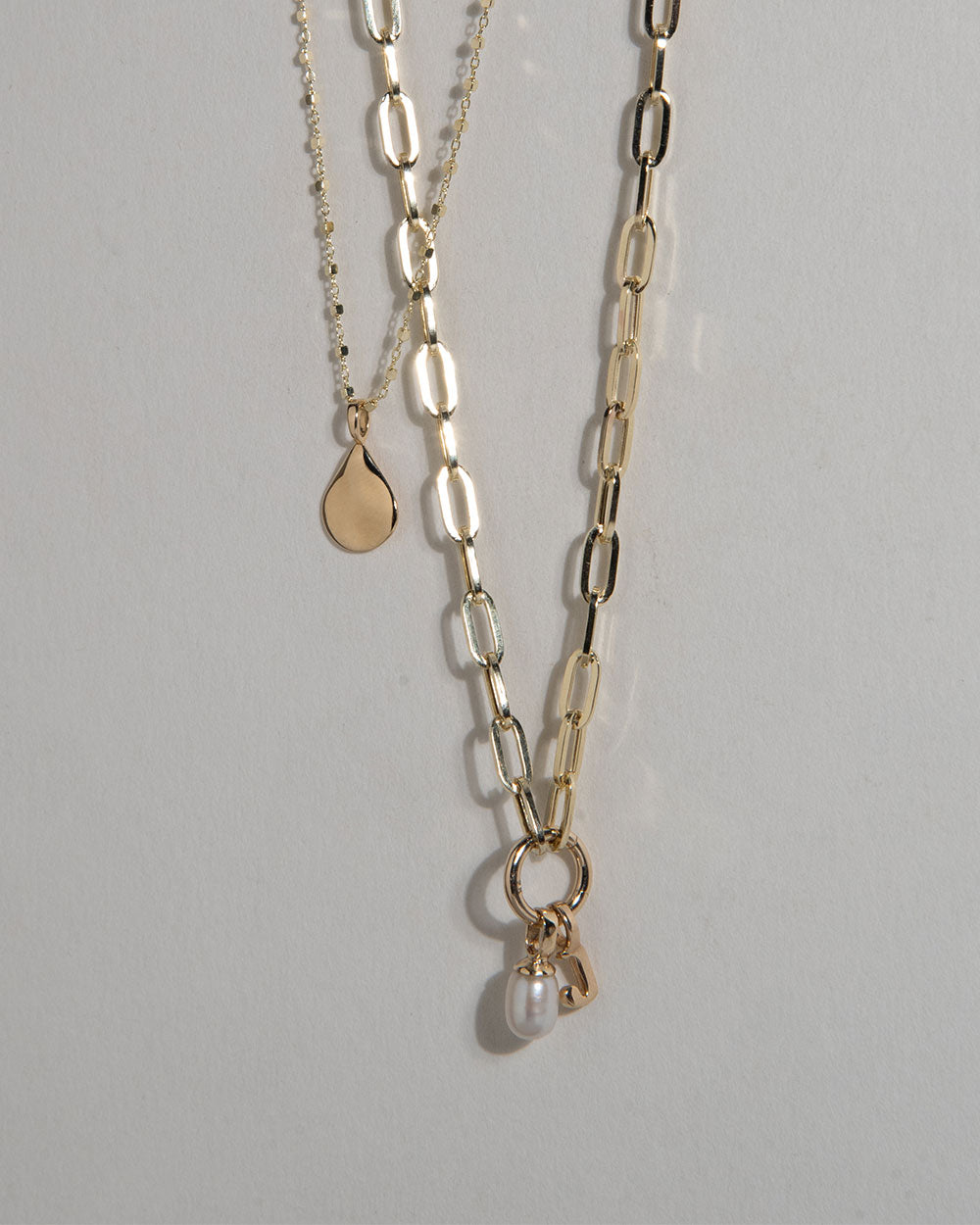 Paper Chain Charm Necklace