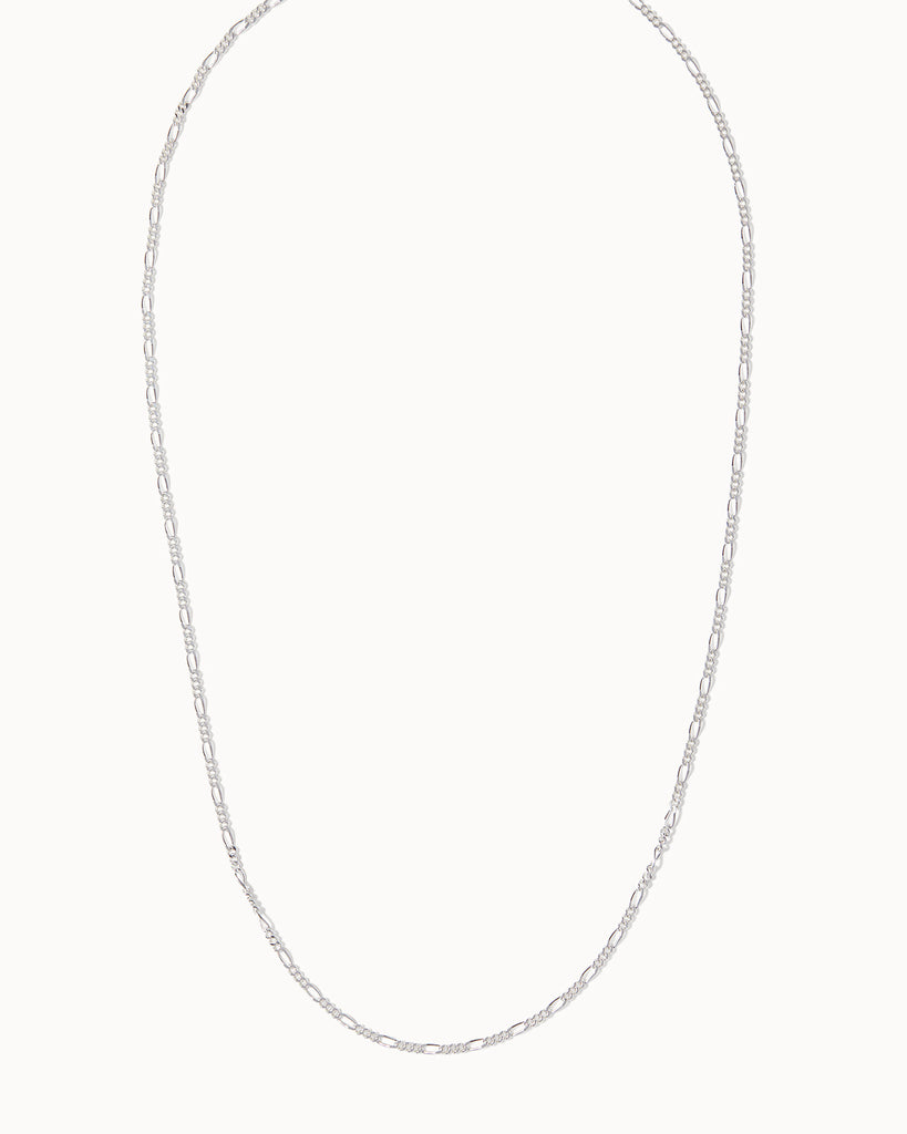 Maya Magal London sterling silver figaro layering chain necklace