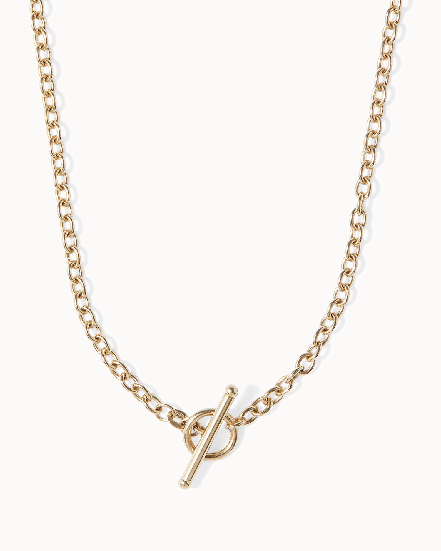 T-Bar Clasp Belcher Chain Necklace