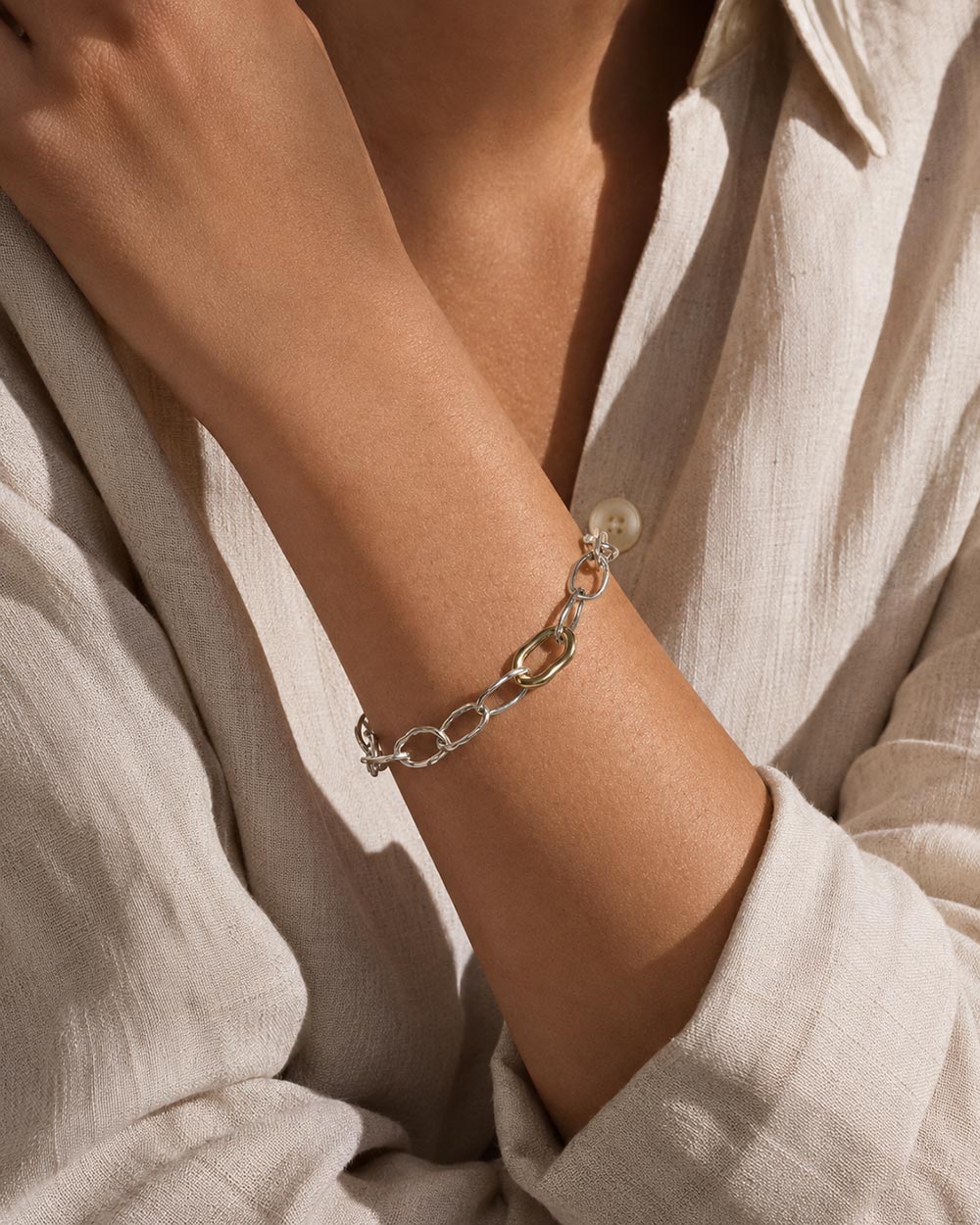 Molten Chain Bracelet