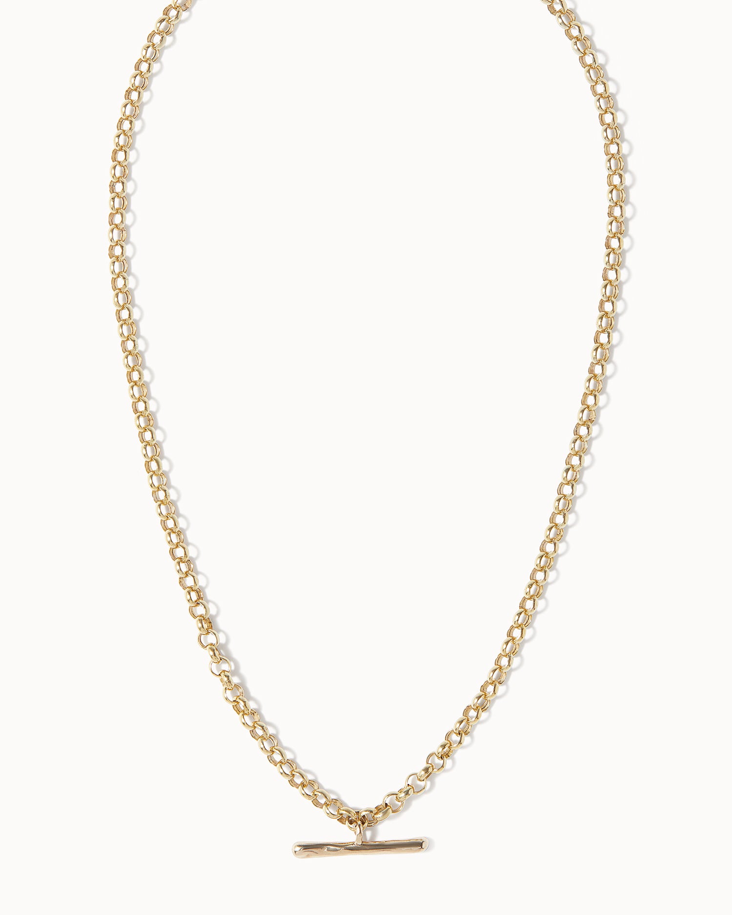 T-Bar Belcher Chain Necklace and Bracelet Set