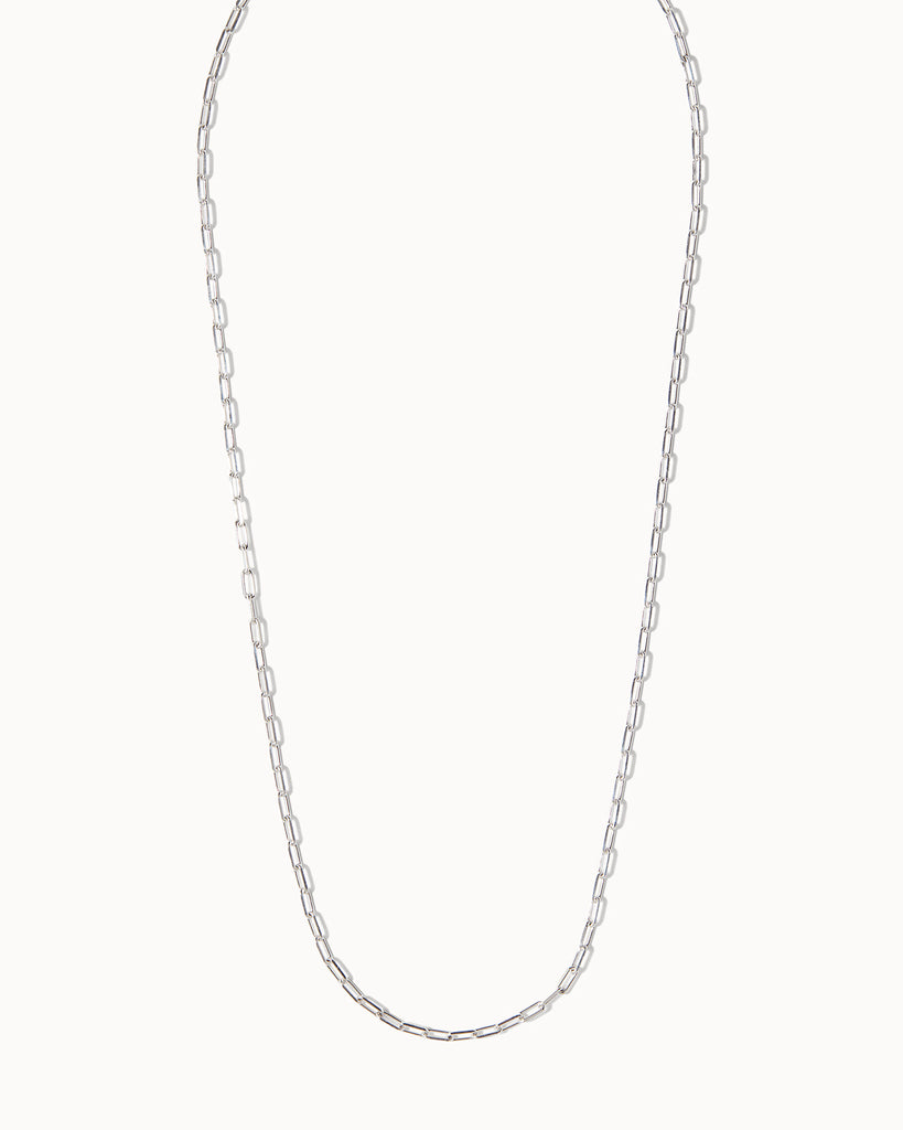 Maya Magal Jewellery sterling silver paper chain layering necklace