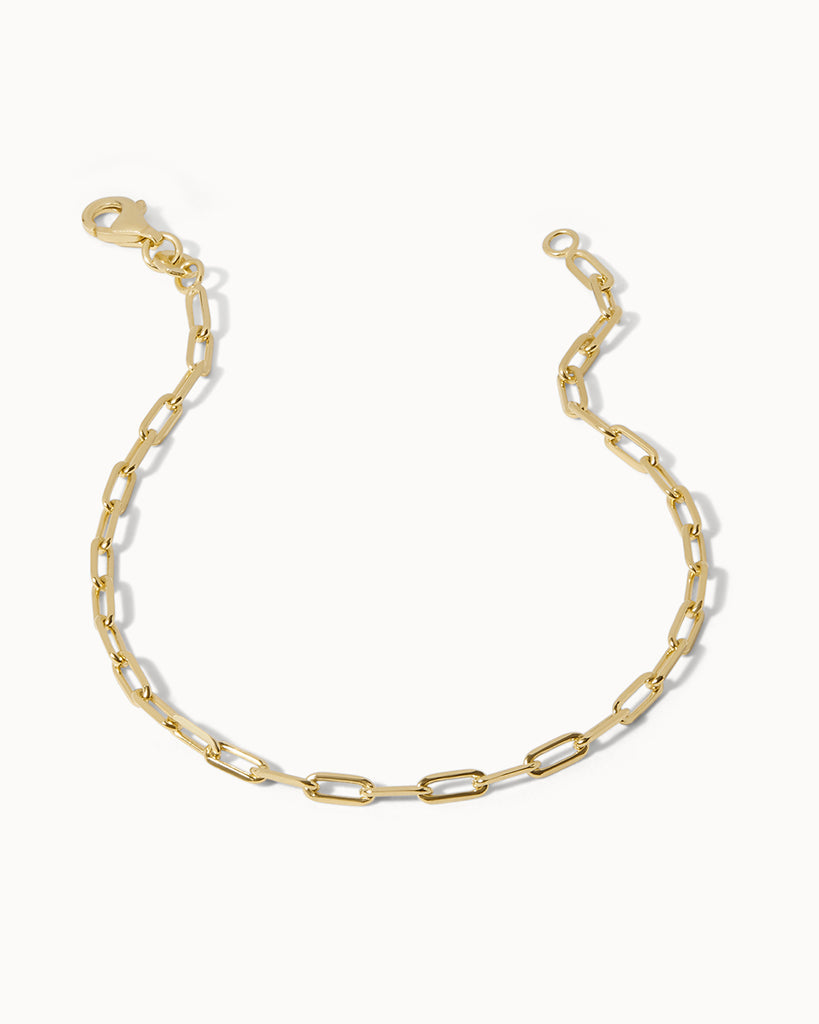18ct Gold Plated Paper Chain Bracelet handmade in London by Maya Magal sustainable jewellery brand
