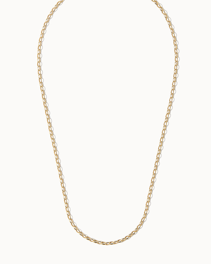 Maya Magal London solid gold belcher chain layering necklace