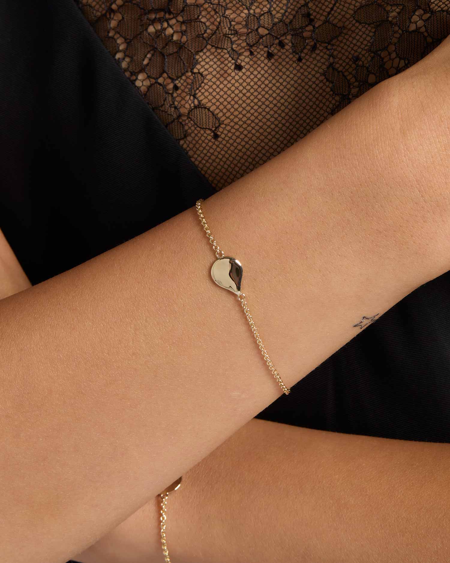 Engravable Drop Charm Bracelet