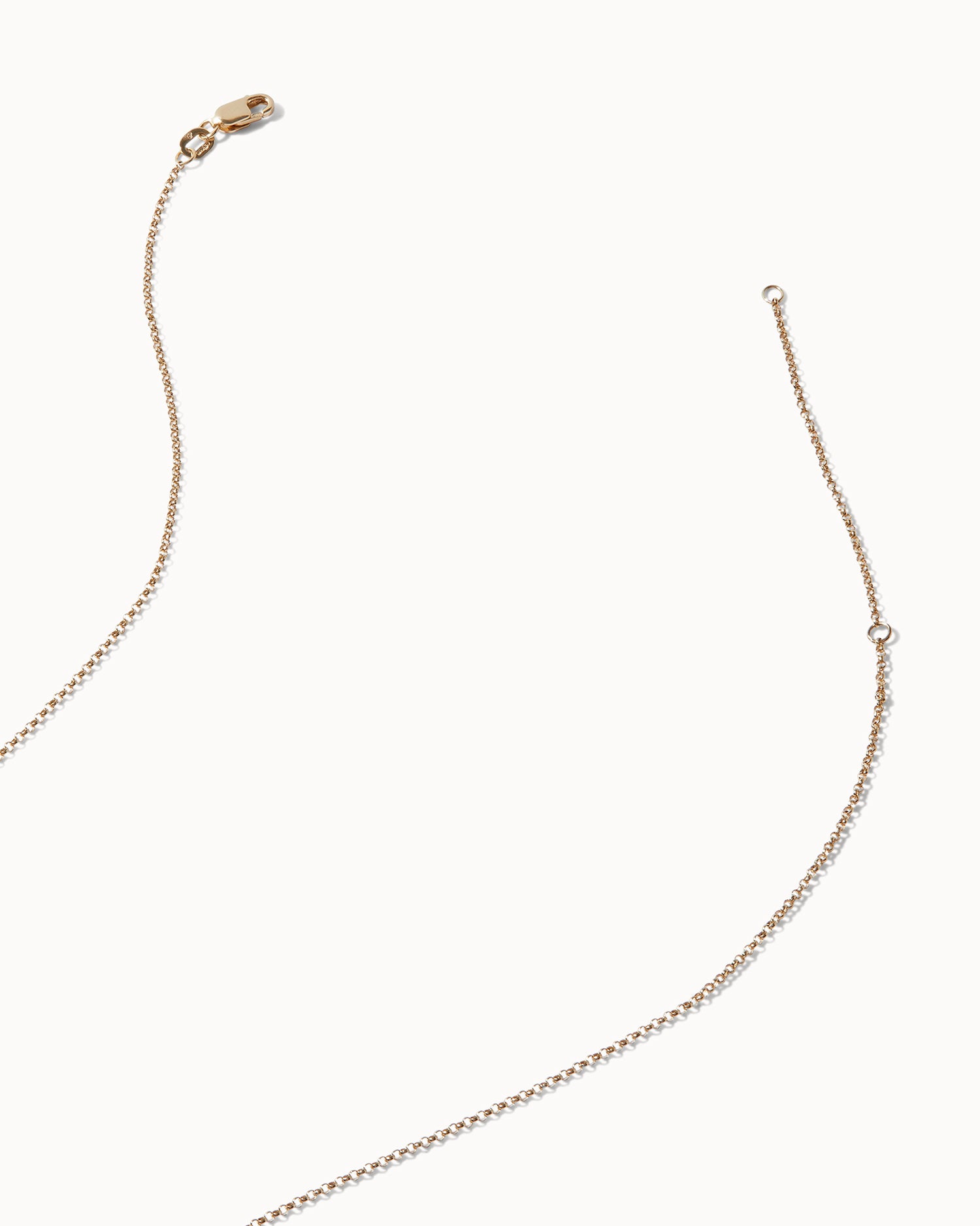 Engravable Drop Charm Necklace