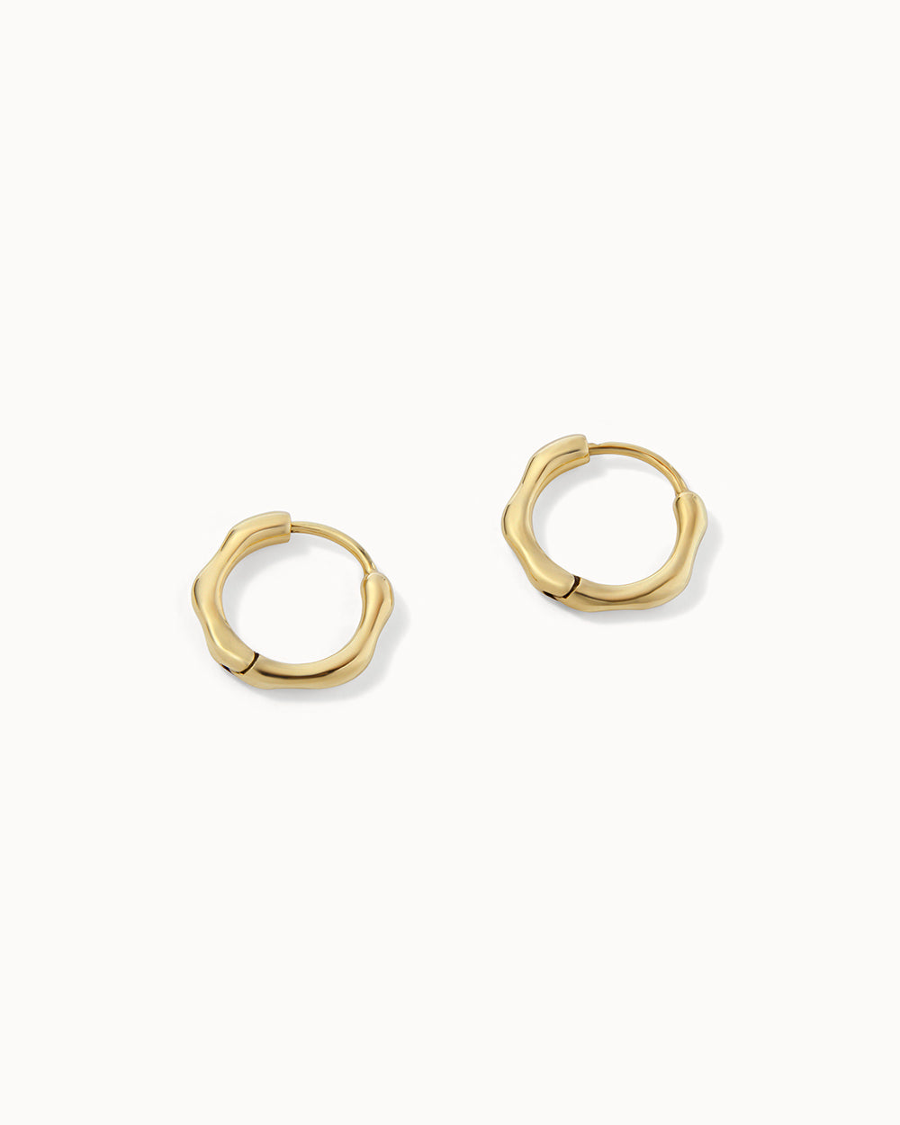 Solid Gold Huggie Hoop Earrings