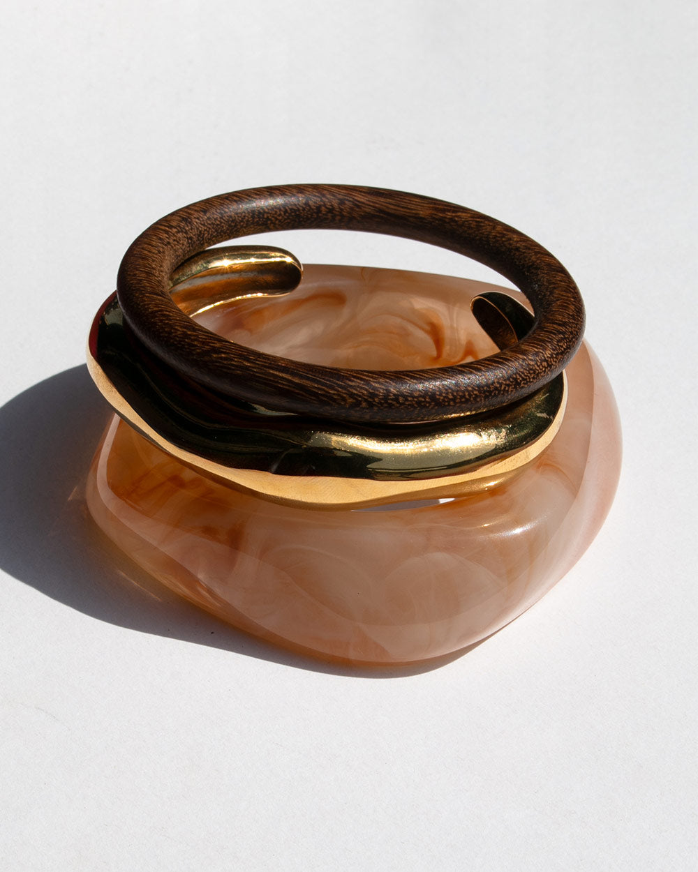 Bronze Bangle Stack