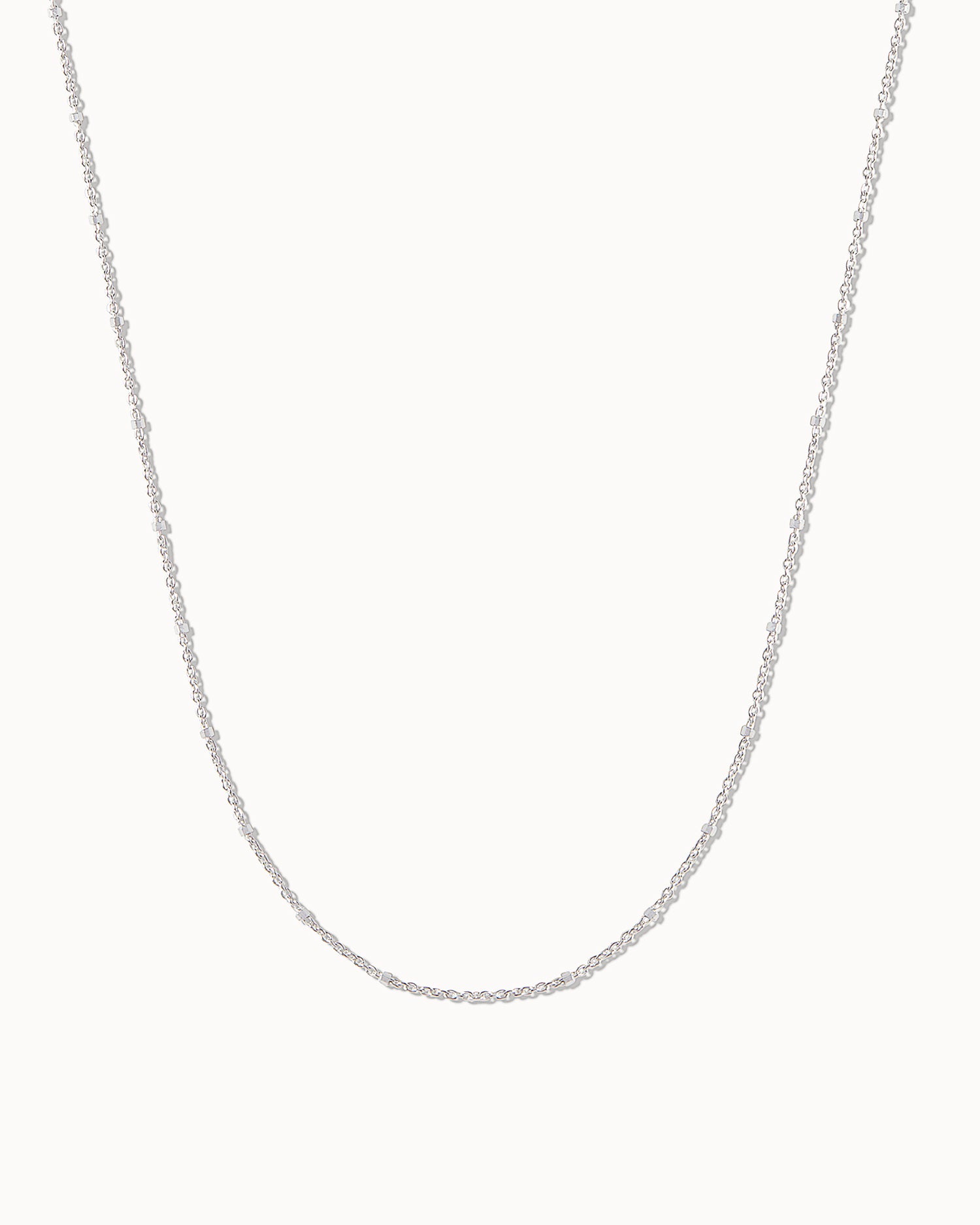 maya magal london sterling silver trace and cube chain